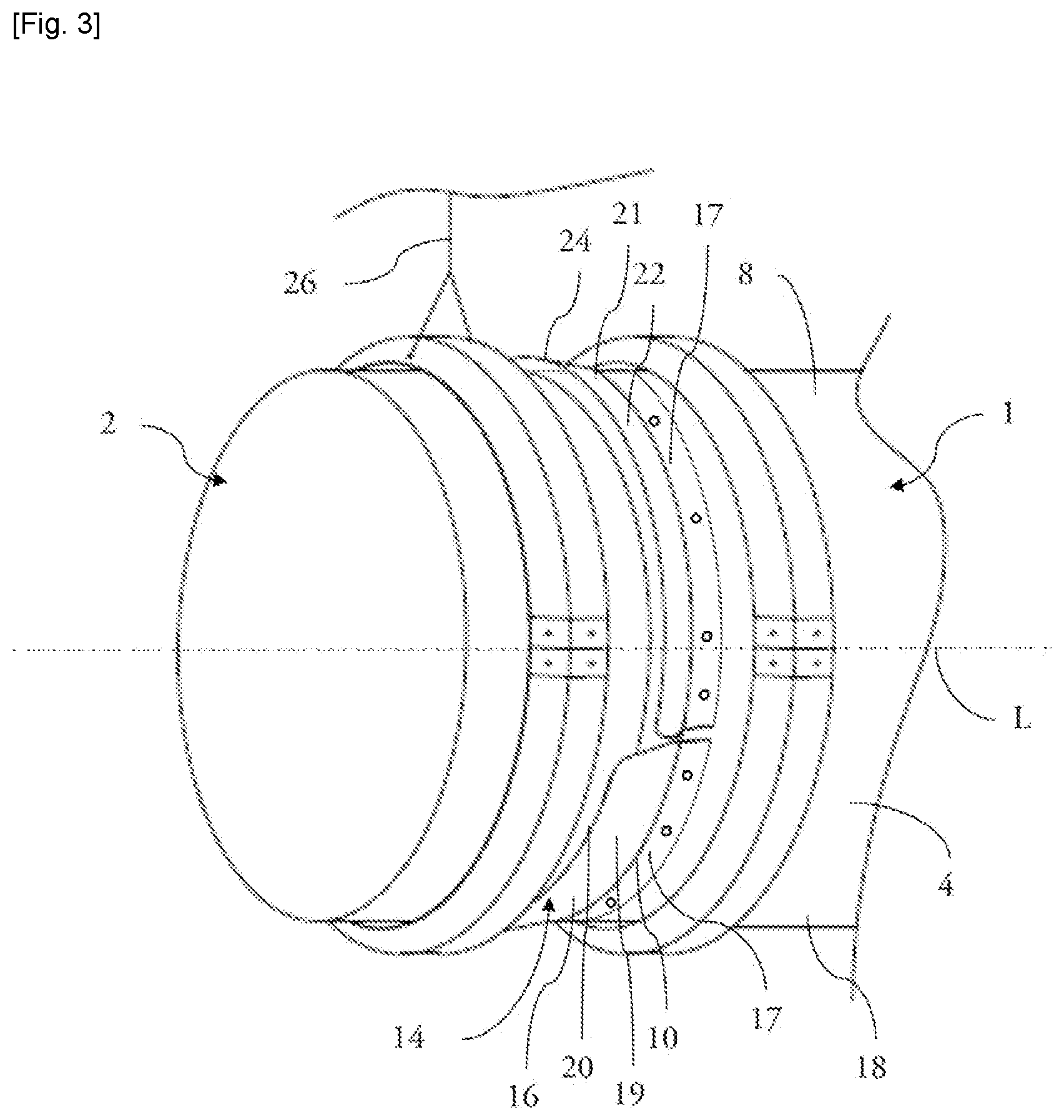 Patent US12377398 Figure 3 – Process for installing a section of packing in a casing