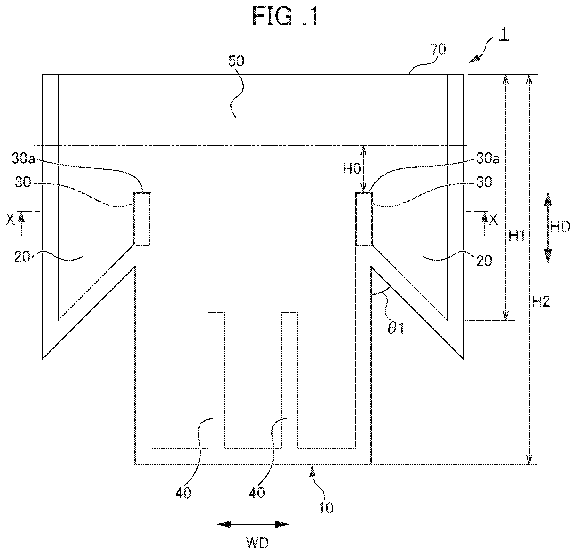 Patent US12377418 Figure 1 – Medical container
