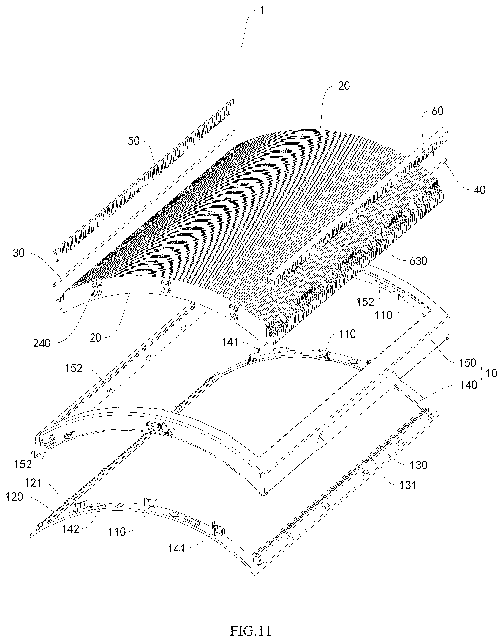 Patent US12377422 Figure 11 – Electrostatic dust removal apparatus and electrode unit thereof