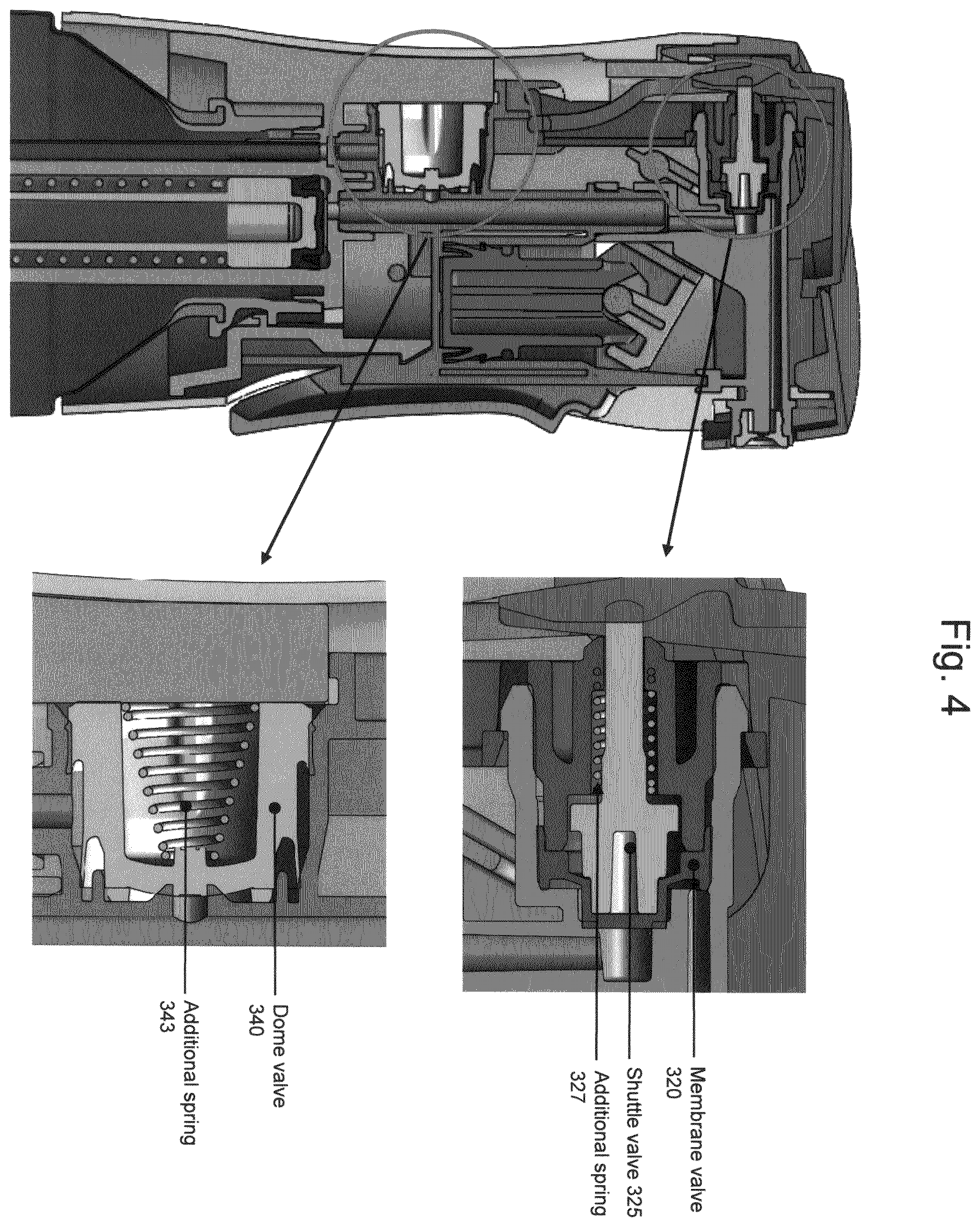 Patent US12377425 Figure 4 – Sprayer device with aerosol functionality—Flairosol