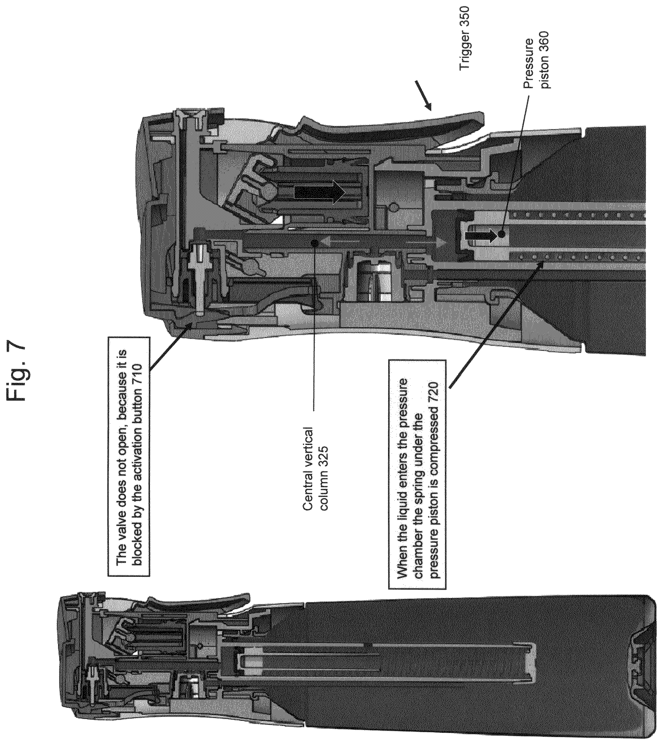 Patent US12377425 Figure 7 – Sprayer device with aerosol functionality—Flairosol