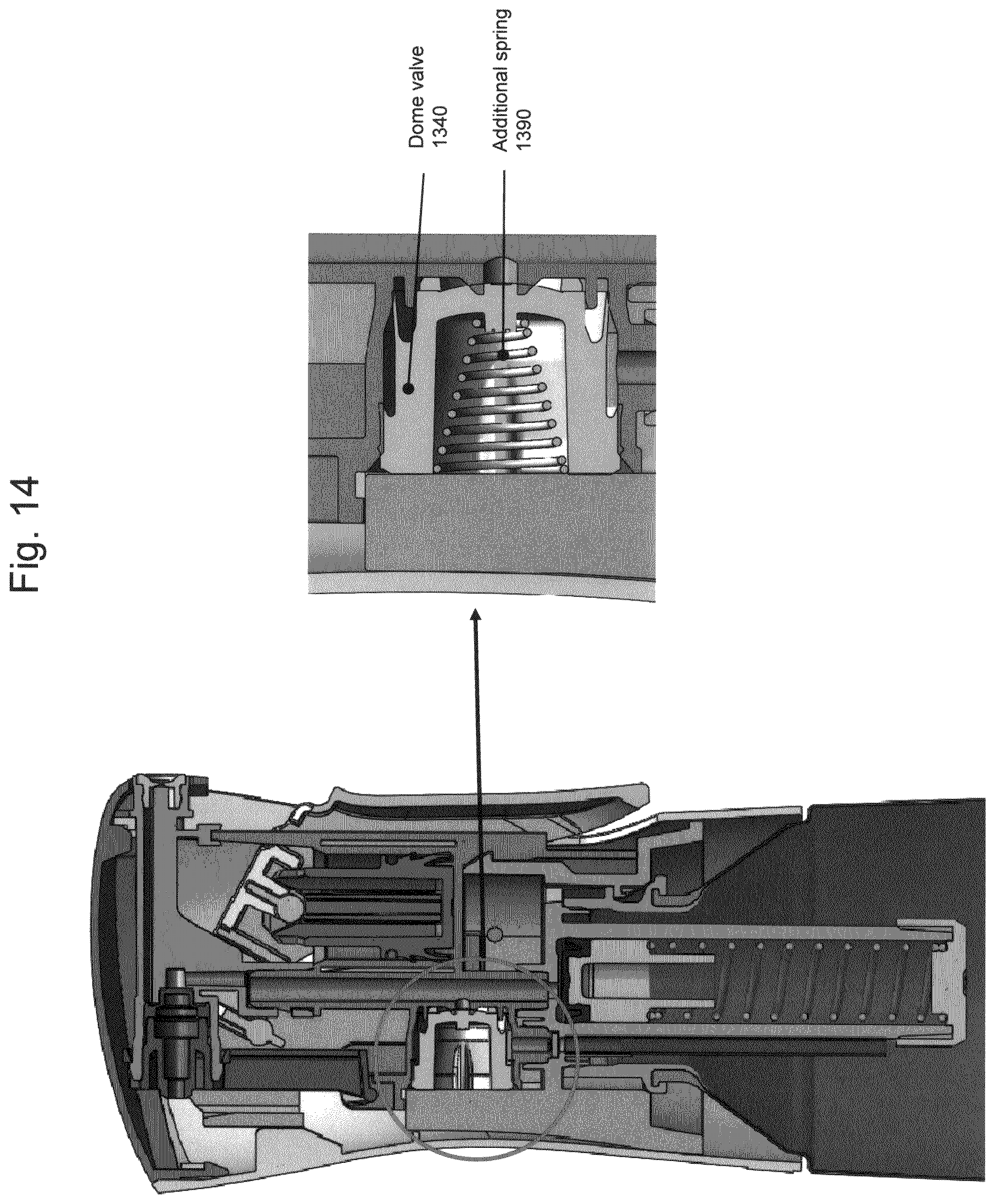 Patent US12377425 Figure 14 – Sprayer device with aerosol functionality—Flairosol