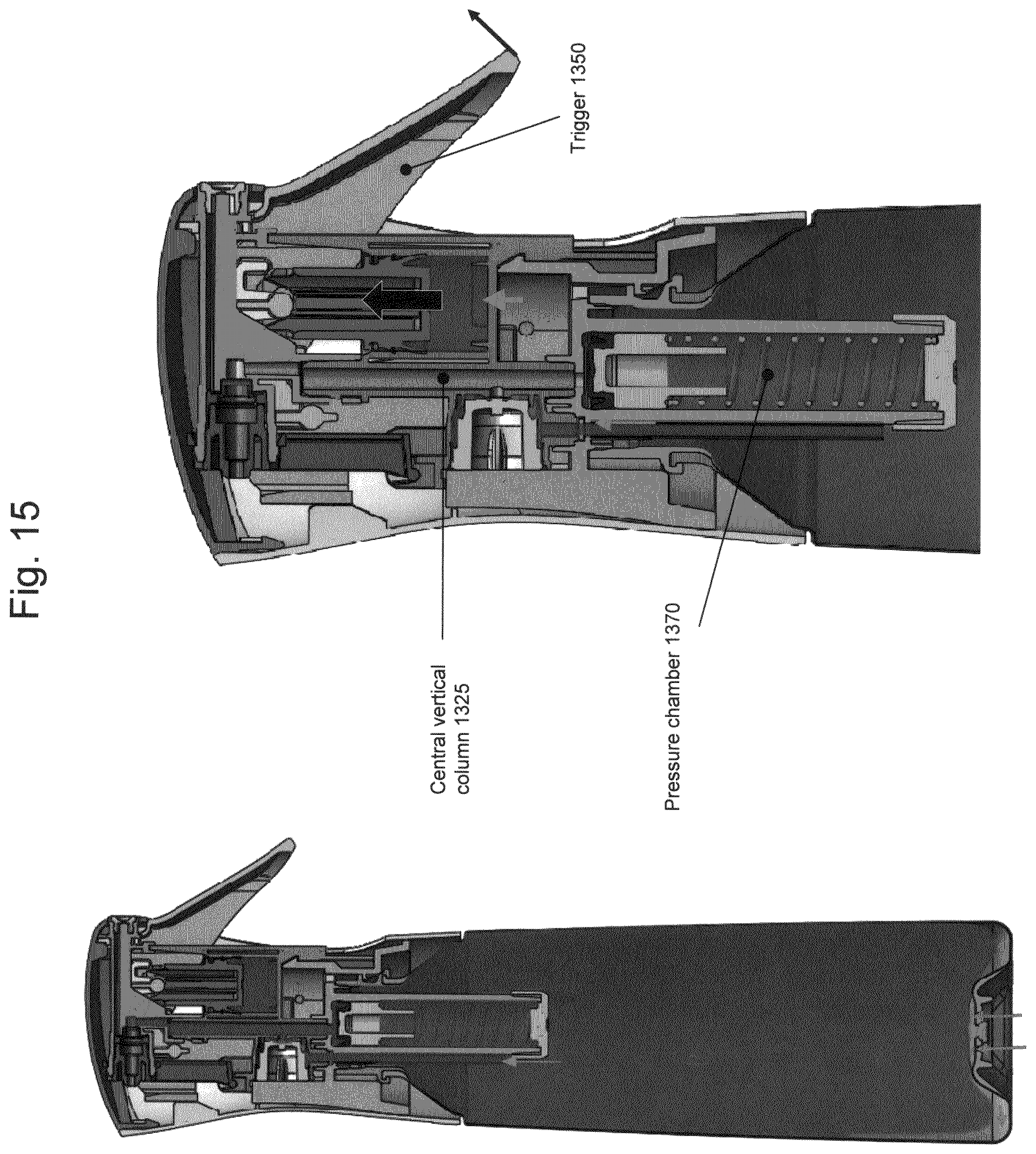 Patent US12377425 Figure 15 – Sprayer device with aerosol functionality—Flairosol