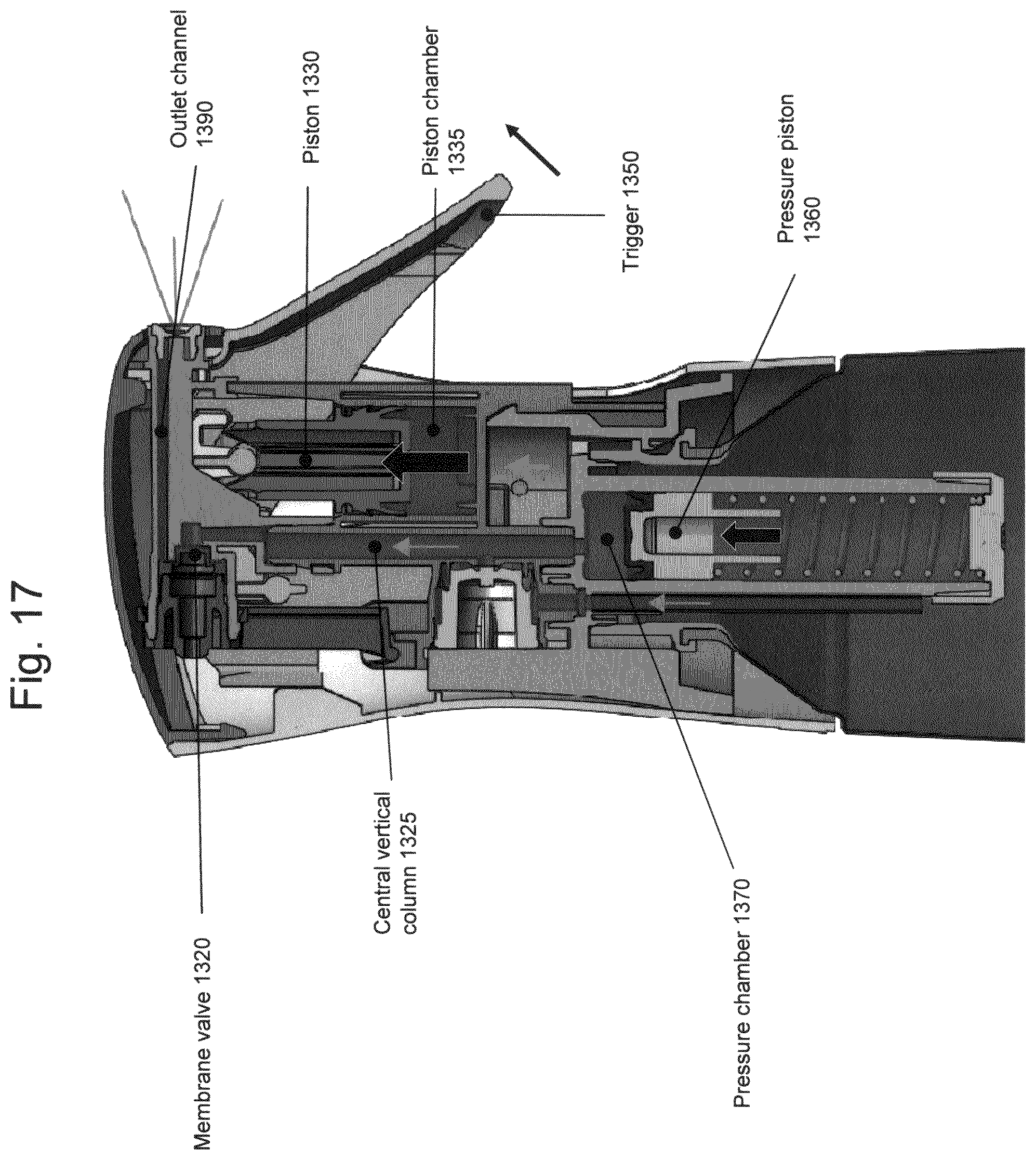Patent US12377425 Figure 17 – Sprayer device with aerosol functionality—Flairosol