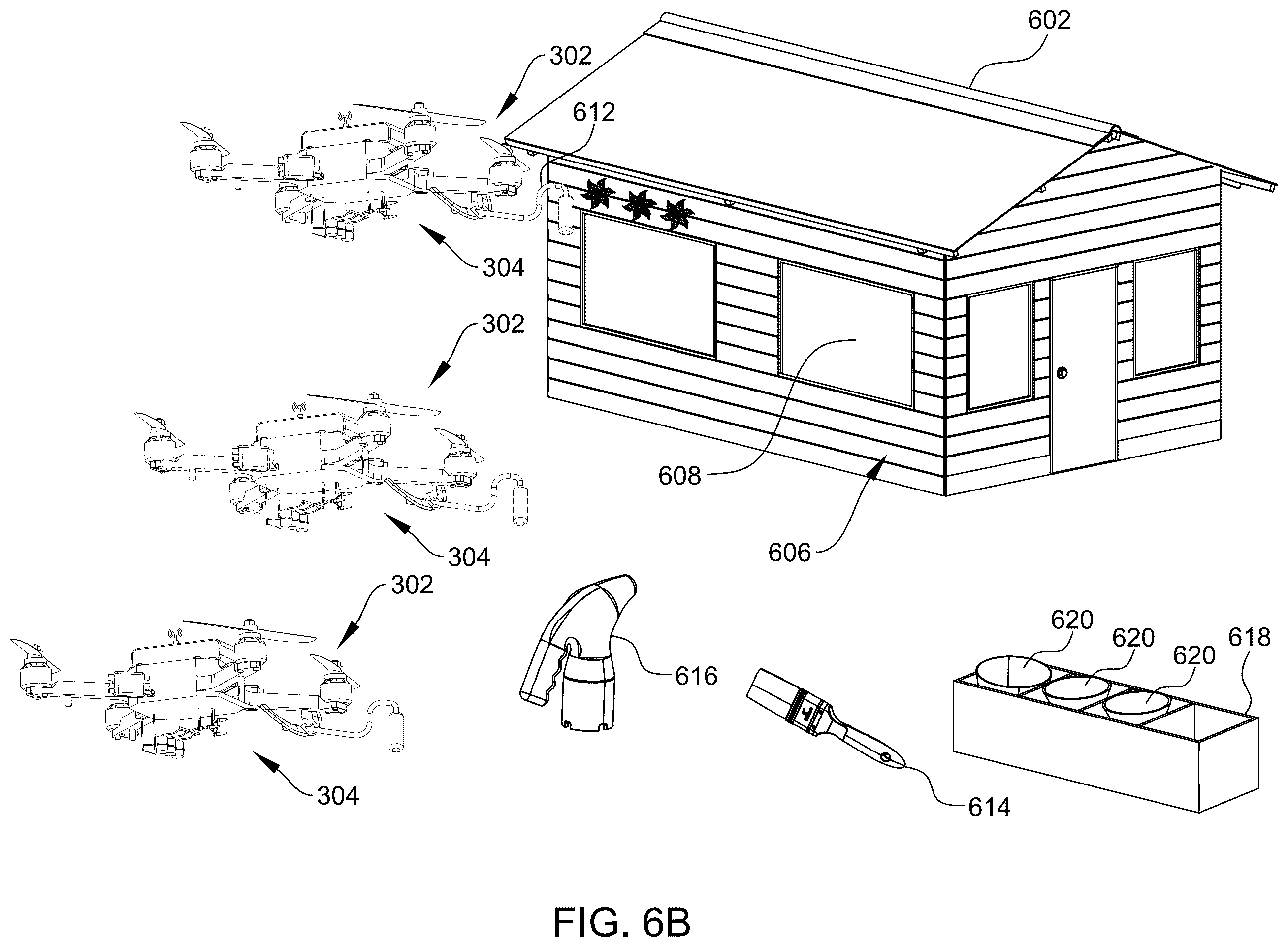 Patent US12377431 Figure 10 – Systems and method for painting using drones