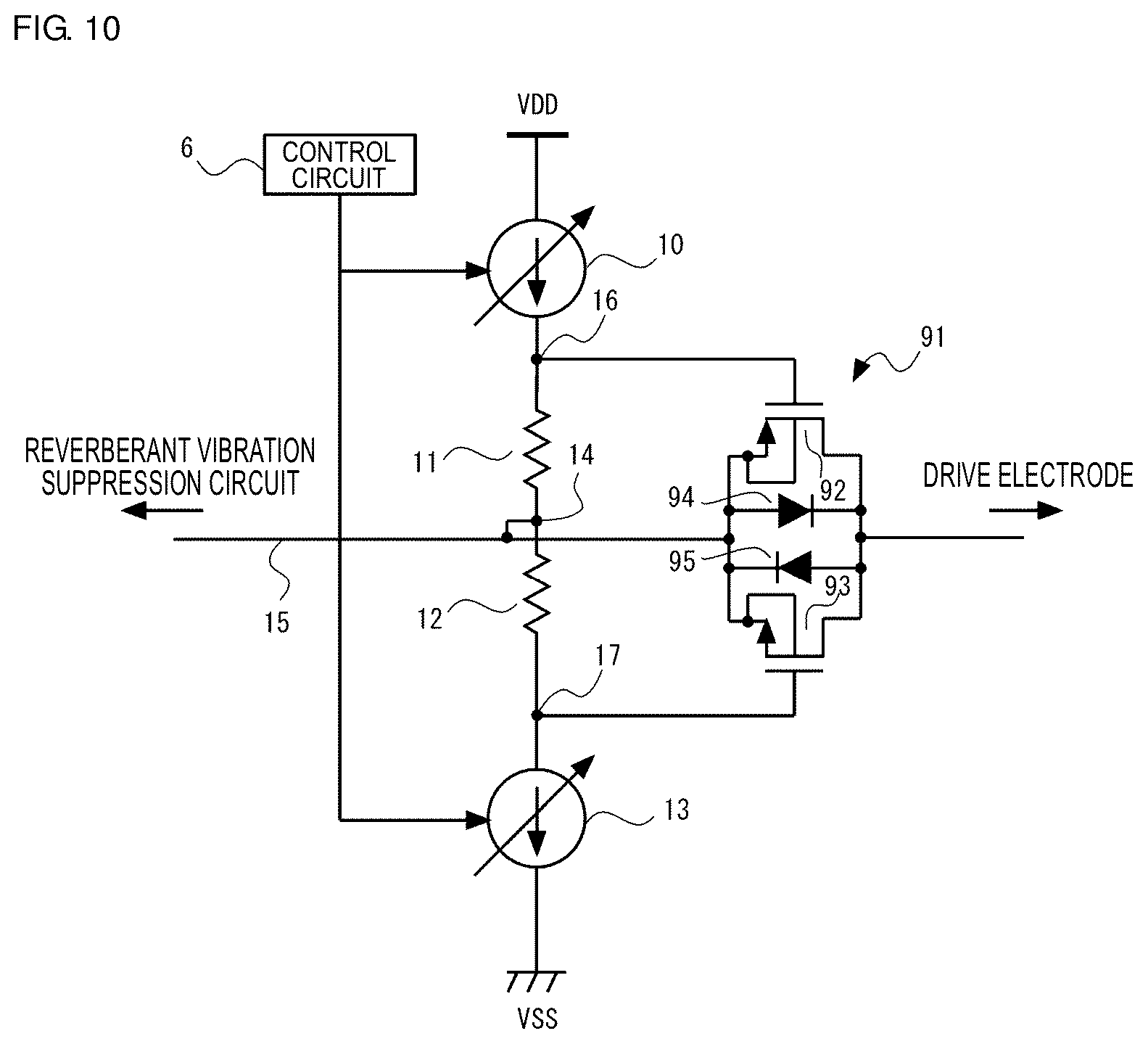 Patent US12377440 Figure 6 – Ultrasonic sensor with reverberant vibration suppression circuit