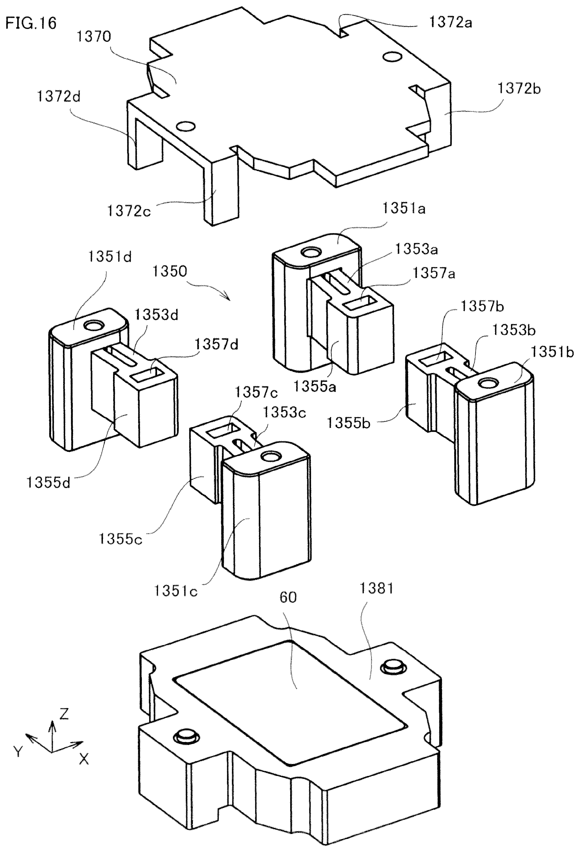 Patent US12377442 Figure 16 – Vibration generator moving vibrator by magnetic field generated by coil and vibrator-mounted holder used in vibration-generator