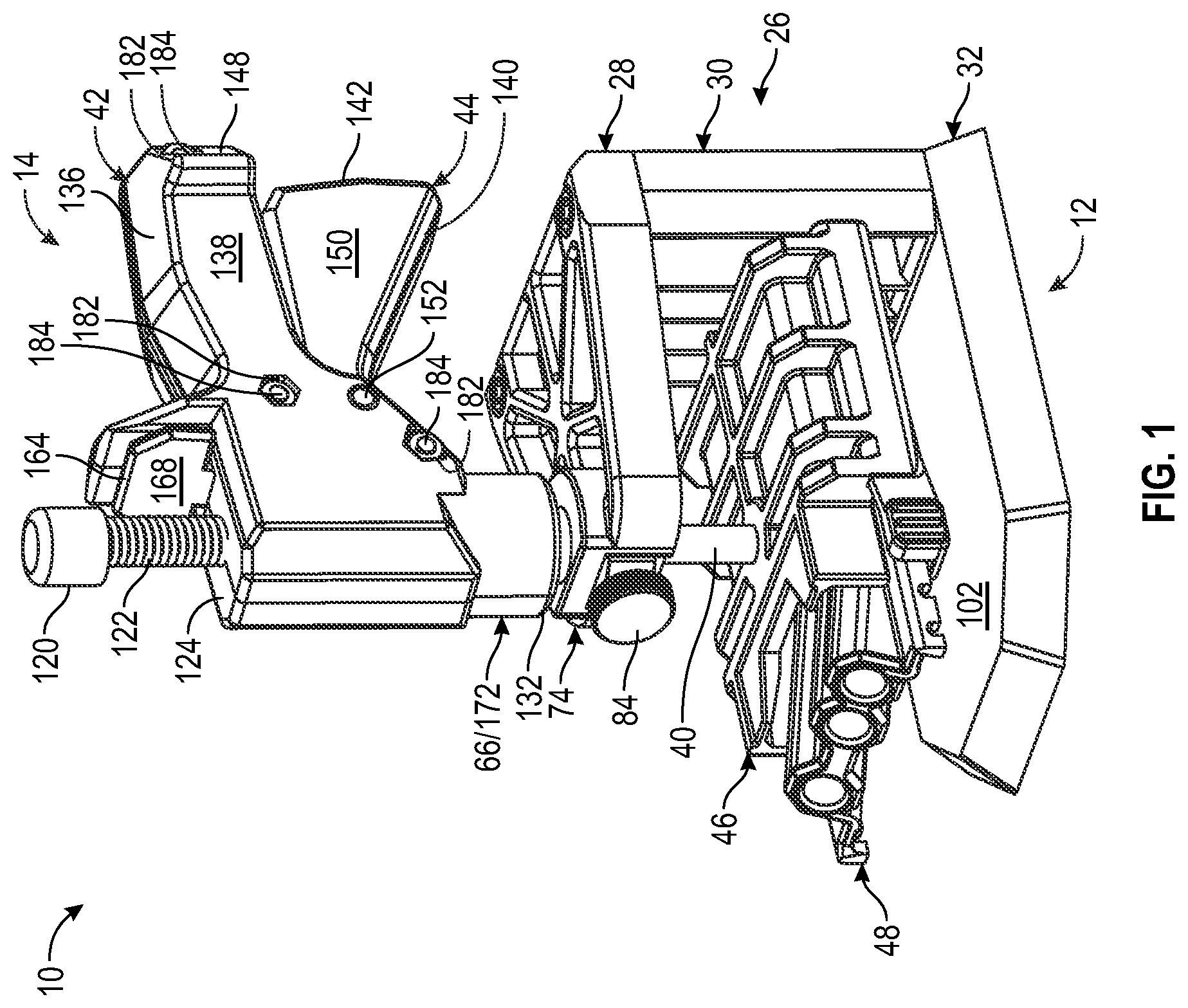 Patent US12377473 Figure 1 – Quick grip pocket hole jig system and method