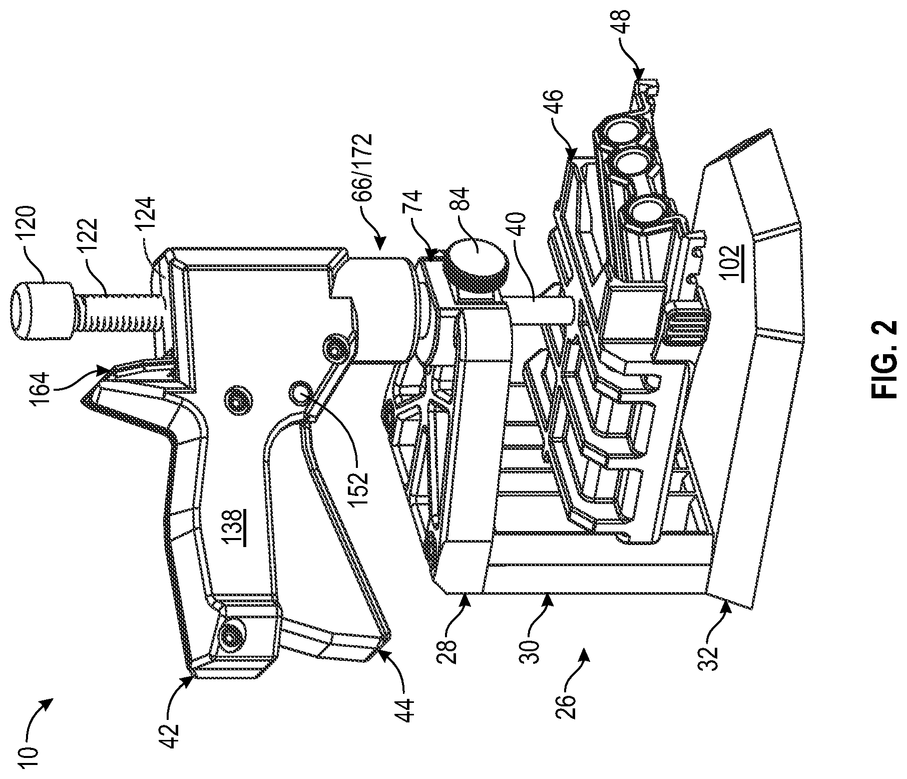 Patent US12377473 Figure 2 – Quick grip pocket hole jig system and method