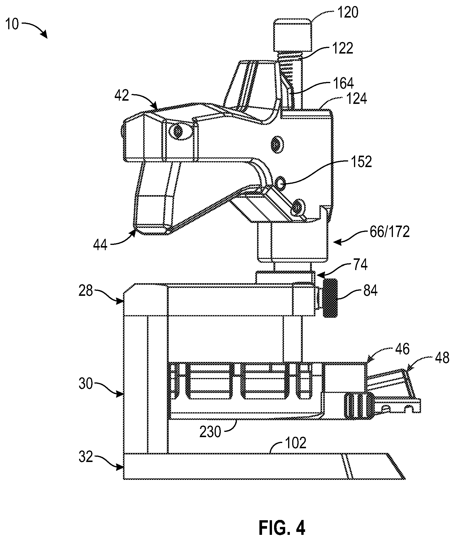Patent US12377473 Figure 4 – Quick grip pocket hole jig system and method