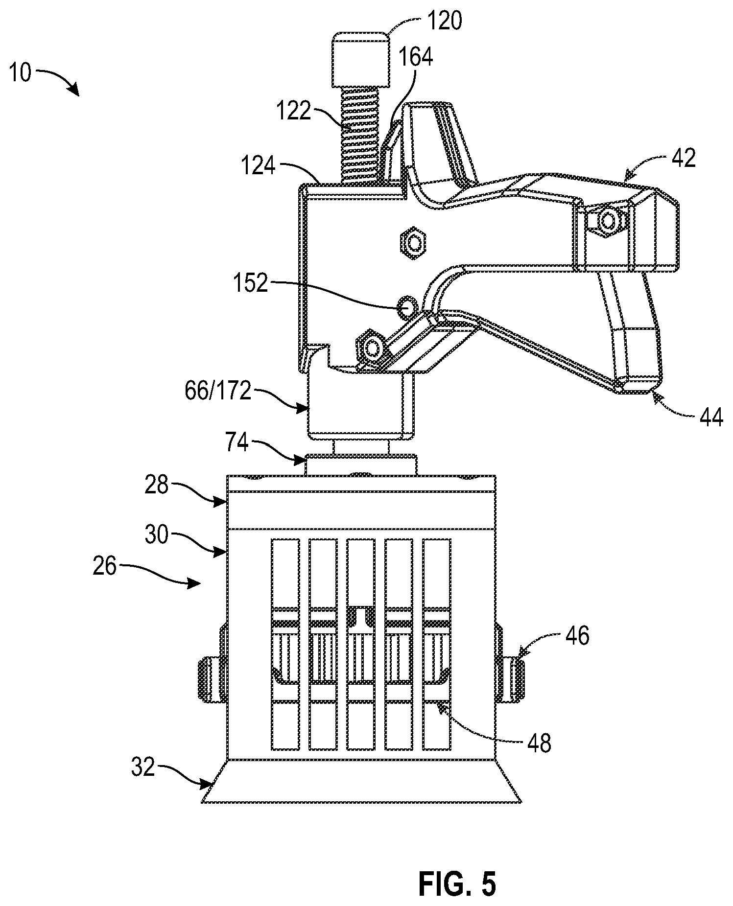 Patent US12377473 Figure 5 – Quick grip pocket hole jig system and method