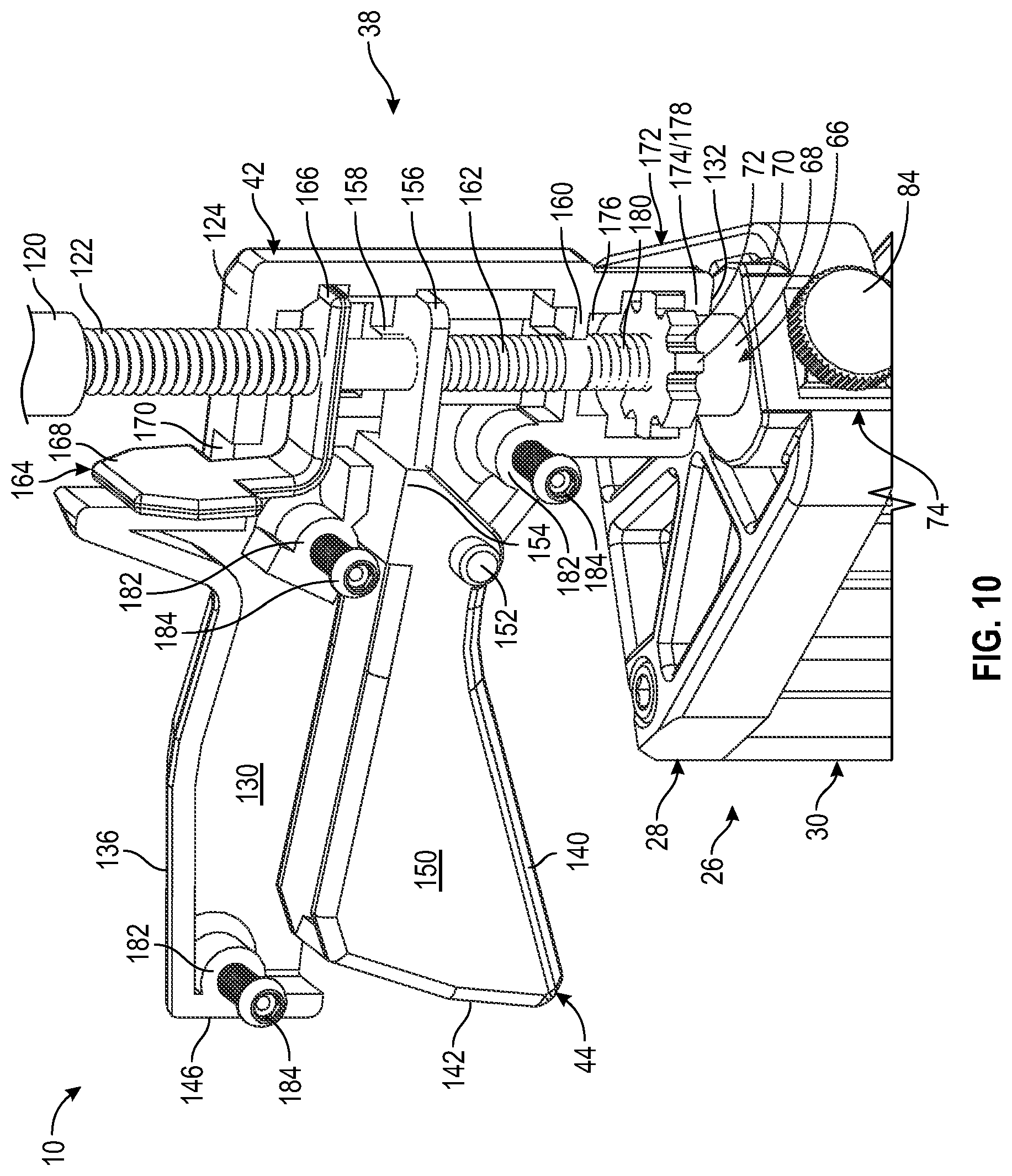 Patent US12377473 Figure 10 – Quick grip pocket hole jig system and method