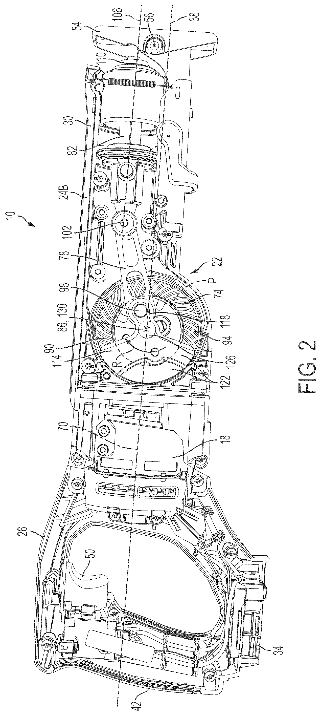 Patent US12377479 Figure 2 – Reciprocating saw