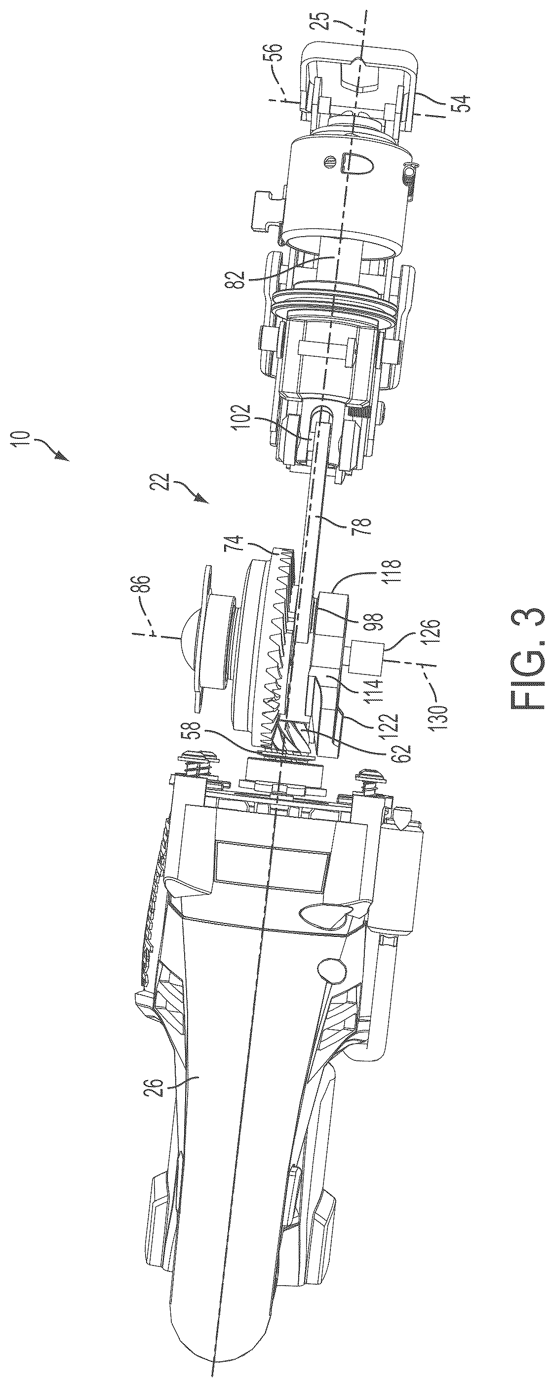 Patent US12377479 Figure 3 – Reciprocating saw