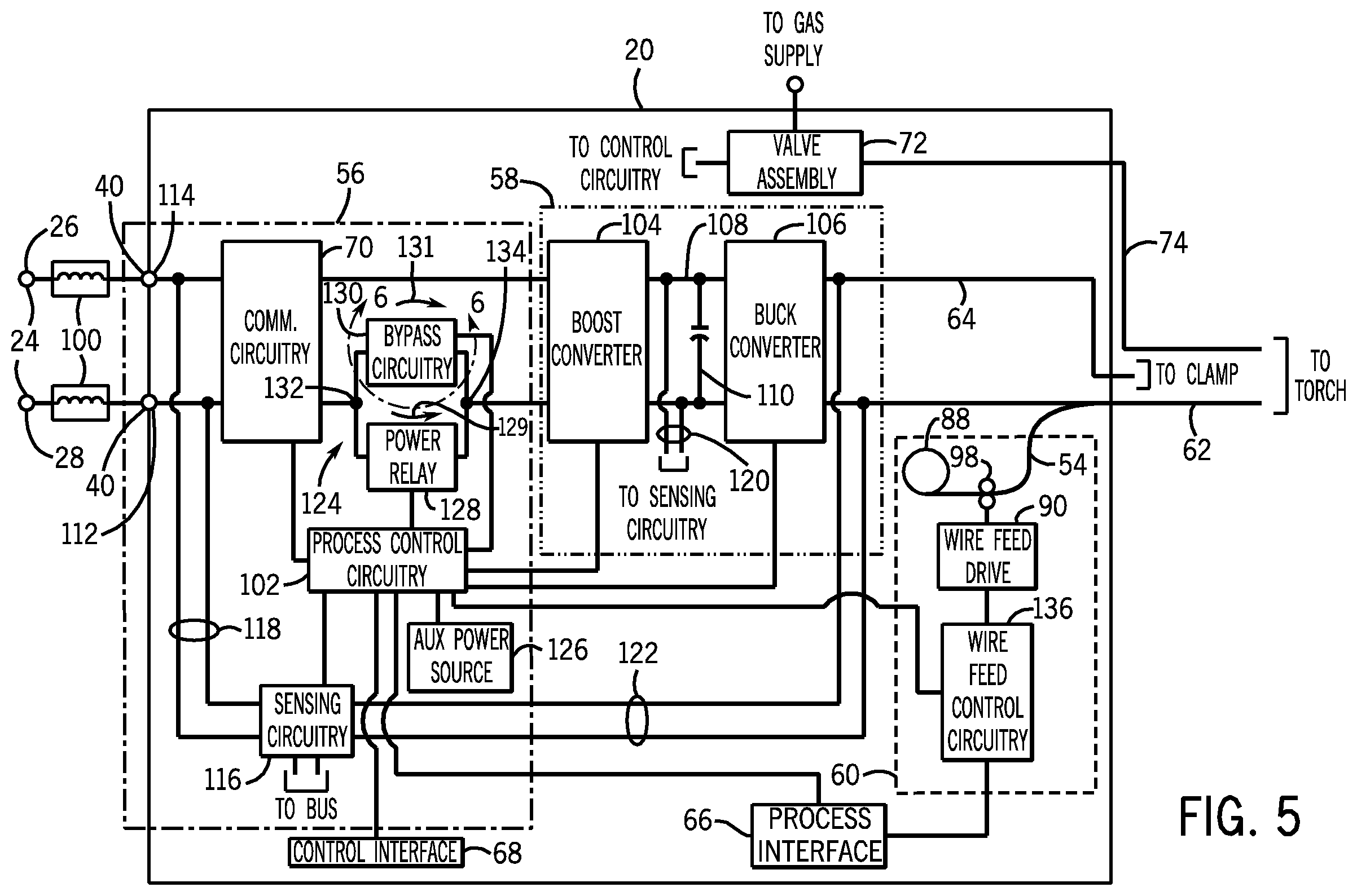 Patent US12377487 Figure 4 – Polarity sensing welding wire feeder system and method