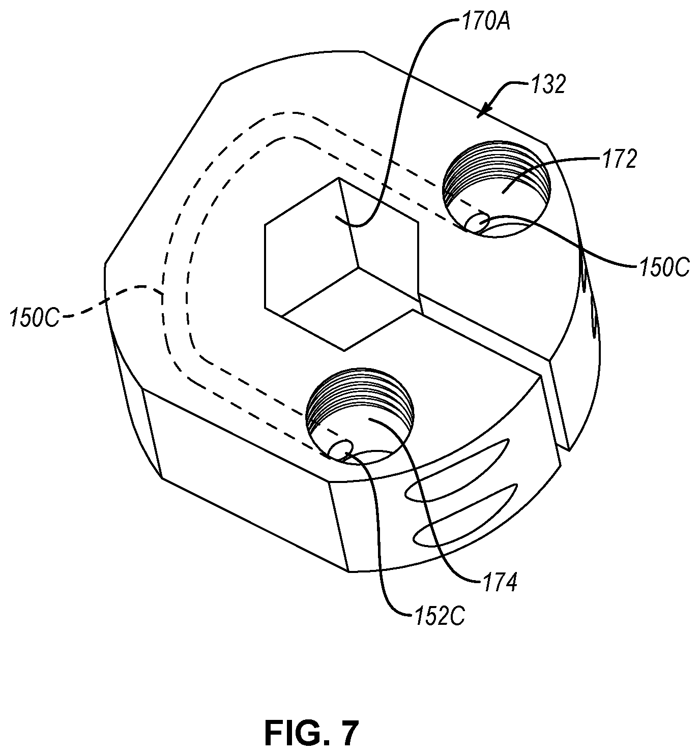 Patent US12377490 Figure 5 – Heat exchanger for friction stir welding apparatus and associated system and method