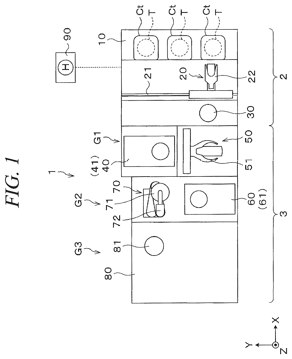 Patent US12377497 Figure 1 – Substrate processing apparatus and substrate processing method