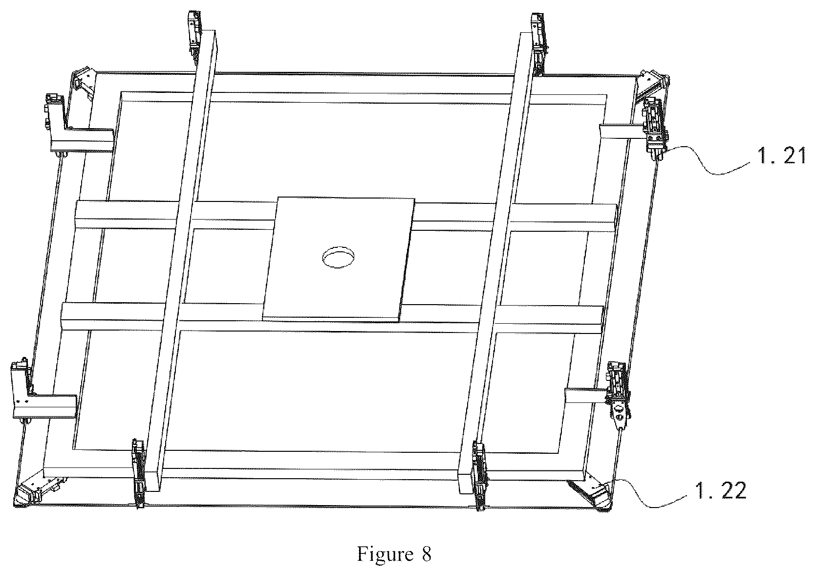 Patent US12377502 Figure 8 – Automatic assembly line for mattress spring