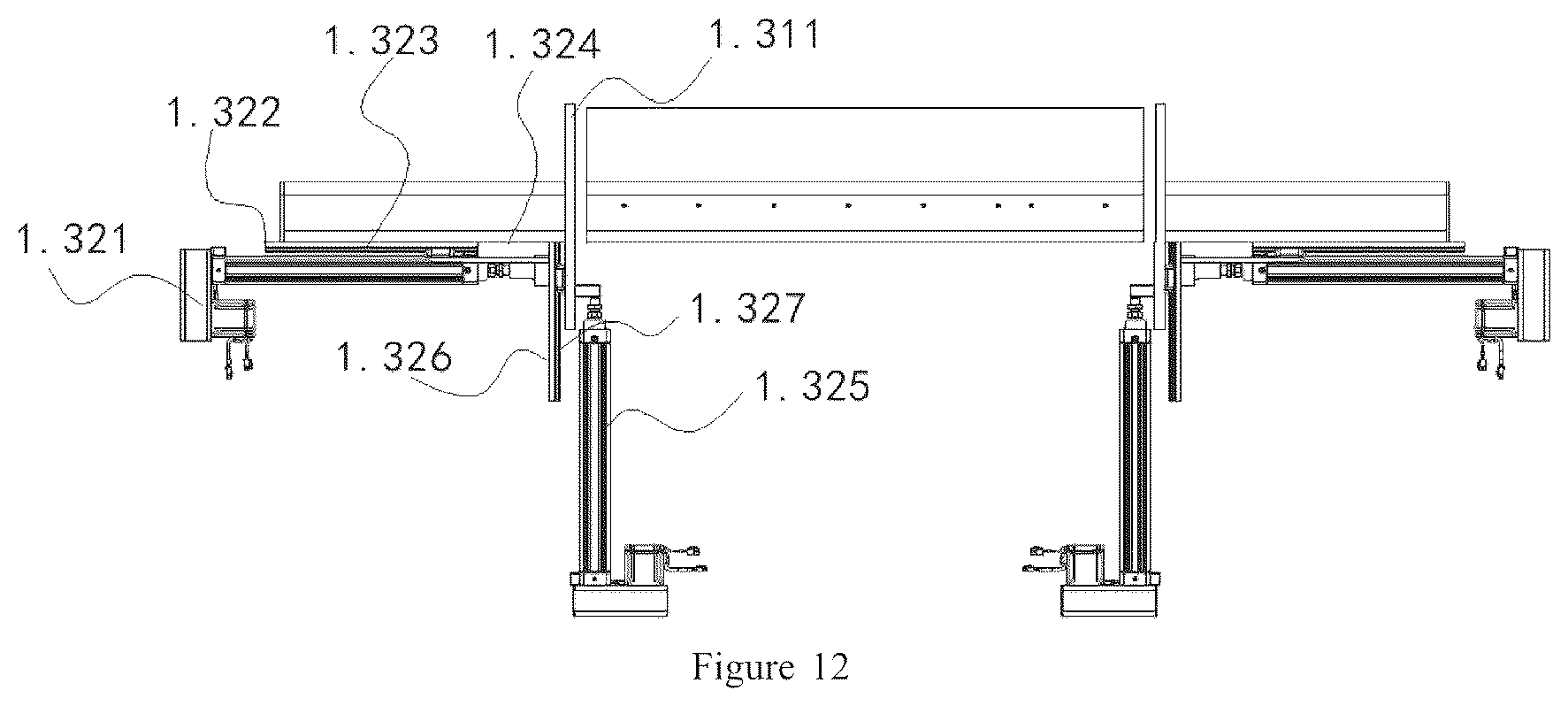 Patent US12377502 Figure 12 – Automatic assembly line for mattress spring