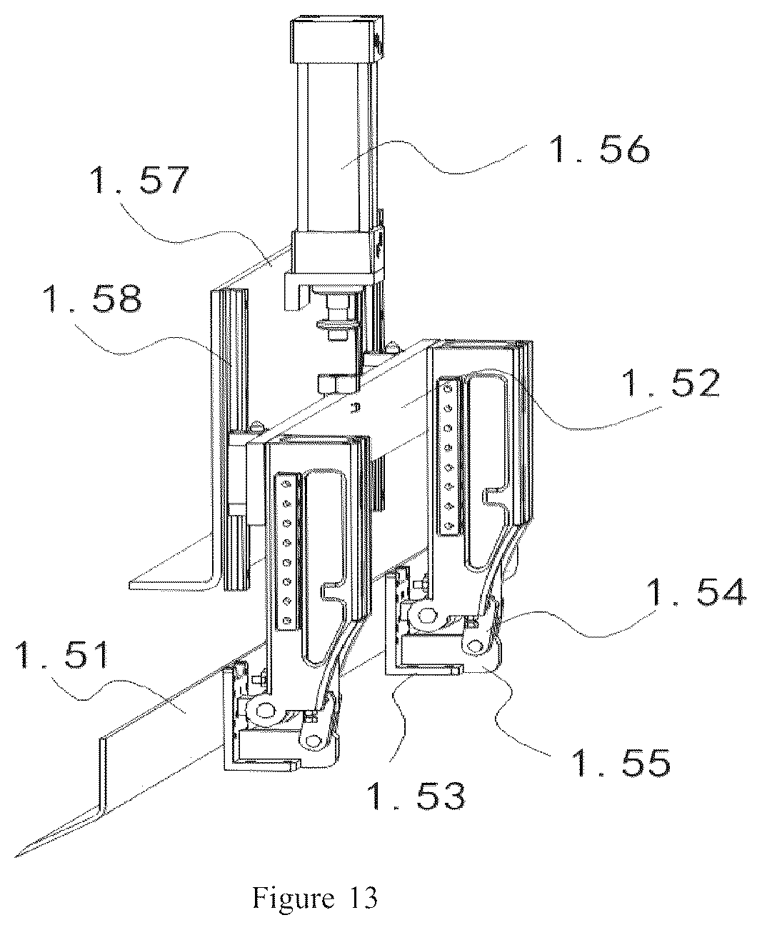 Patent US12377502 Figure 13 – Automatic assembly line for mattress spring