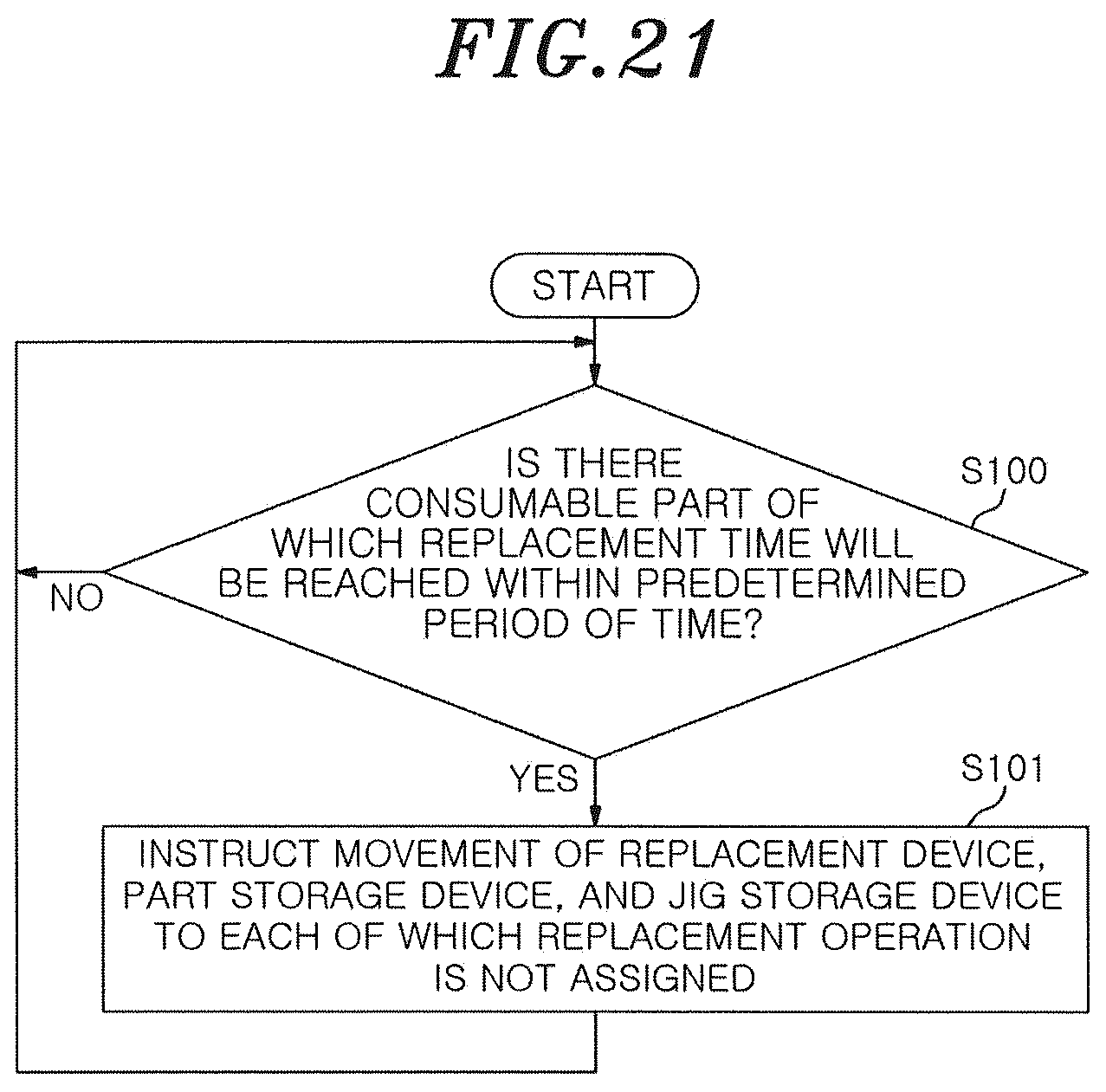 Patent US12377503 Figure 15 – Part replacement system and part replacement device