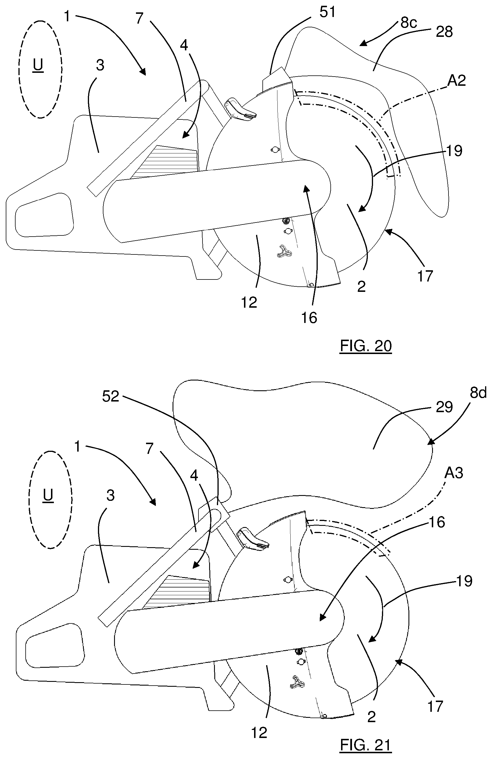 Patent US12377504 Figure 11 – Protection arrangement for a power tool