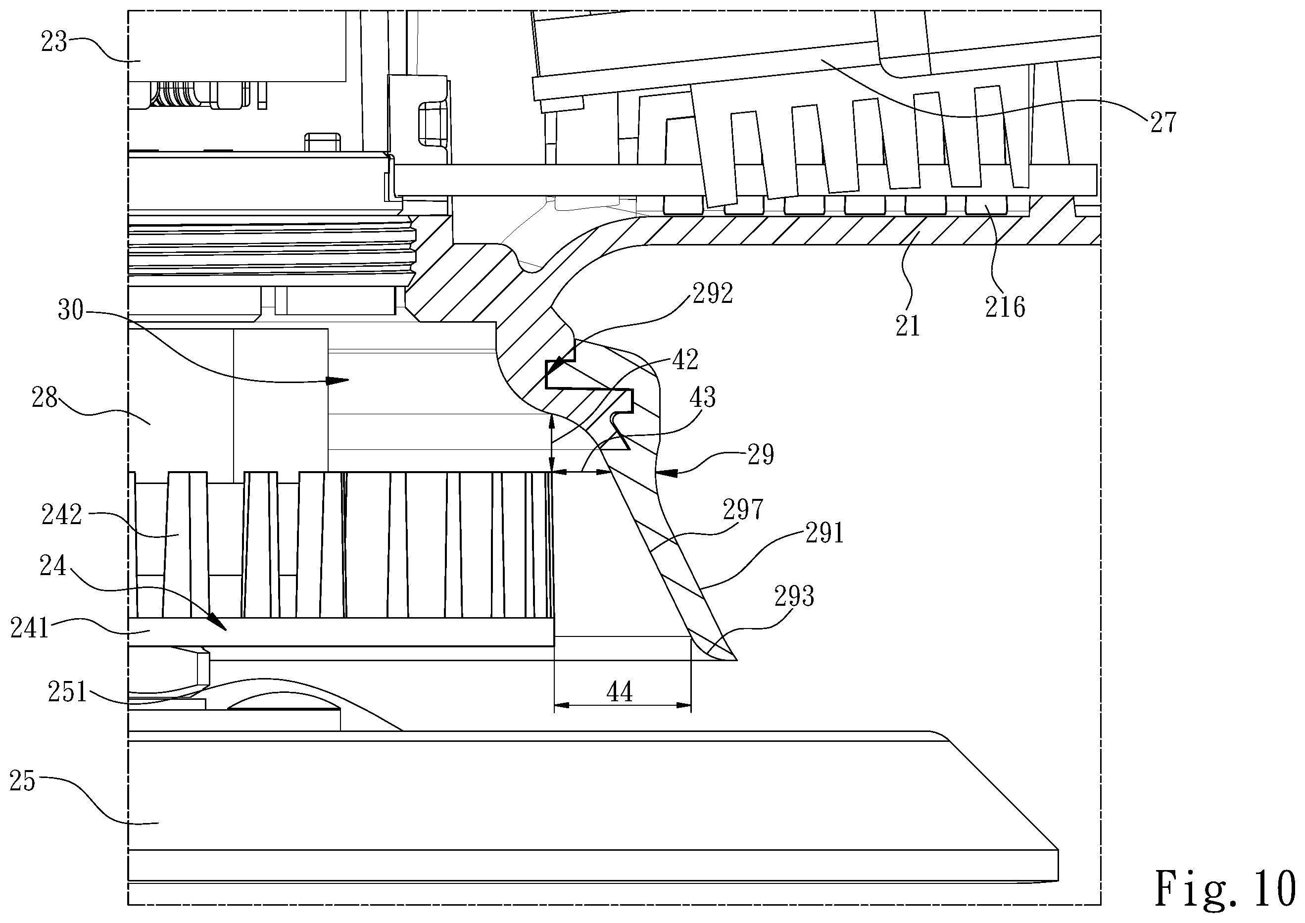 Patent US12377513 Figure 10 – Electric tool grinding machine and casing thereof