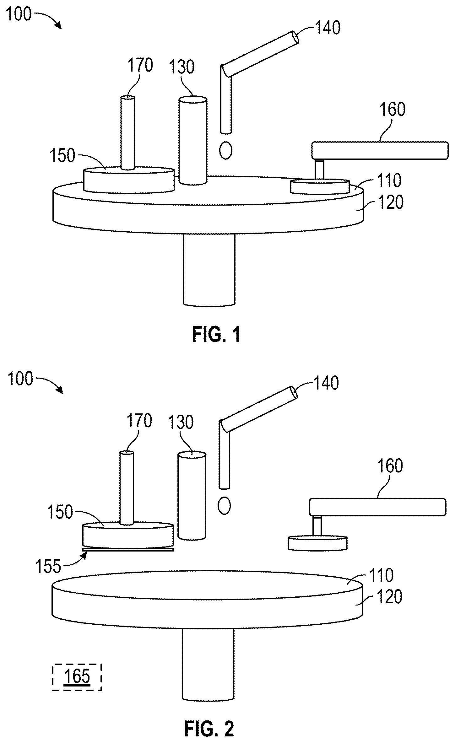 Patent US12377520 Figure 1 – Method and apparatus for insitu adjustment of wafer slip detection during work piece polishing