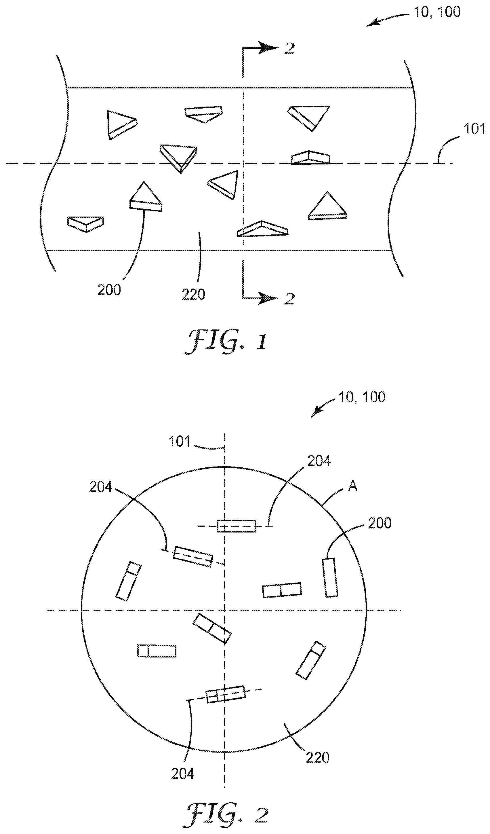 Patent US12377522 Figure 1 – Elongate abrasive article with orientationally aligned formed abrasive particles