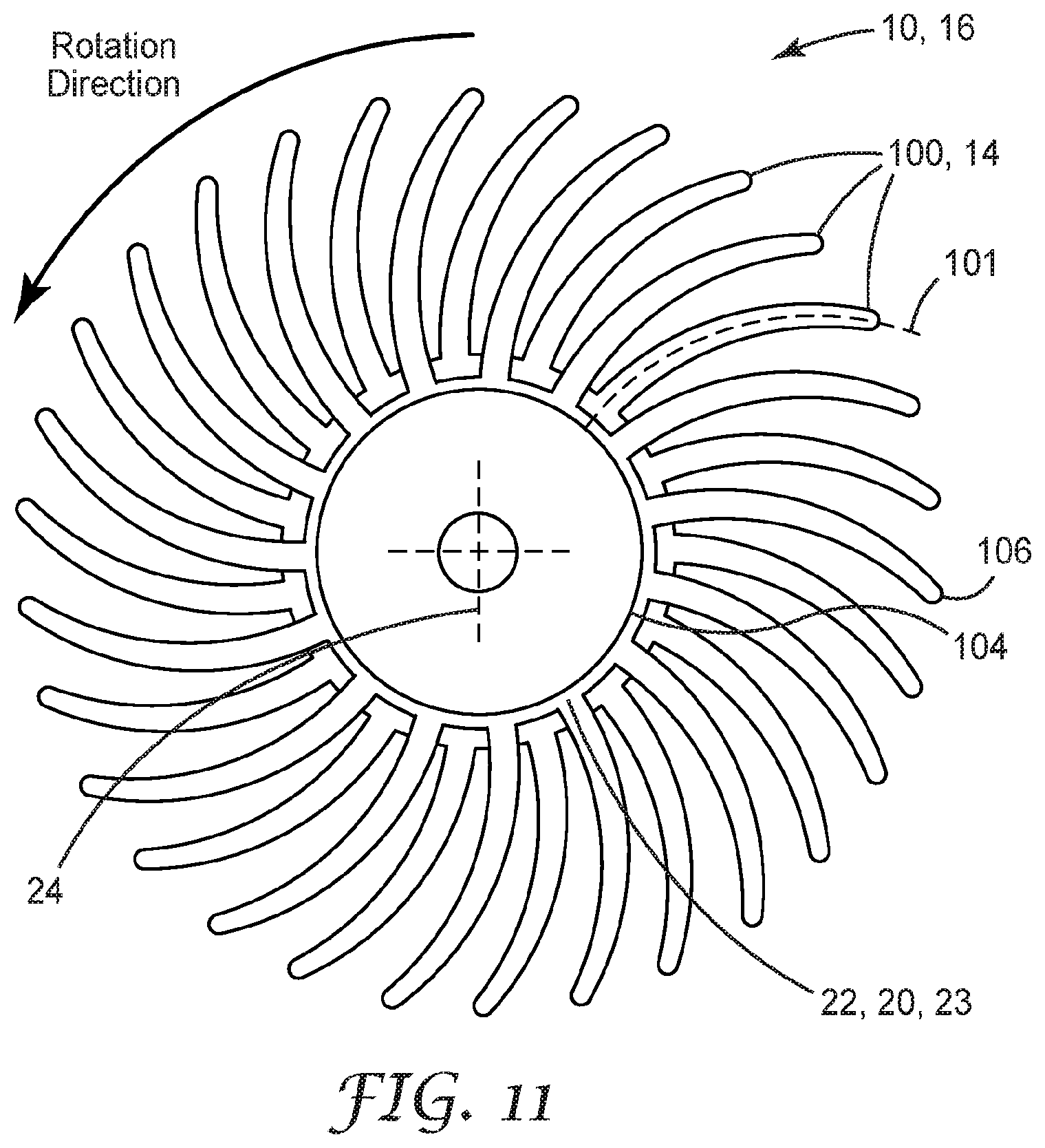 Patent US12377522 Figure 5 – Elongate abrasive article with orientationally aligned formed abrasive particles