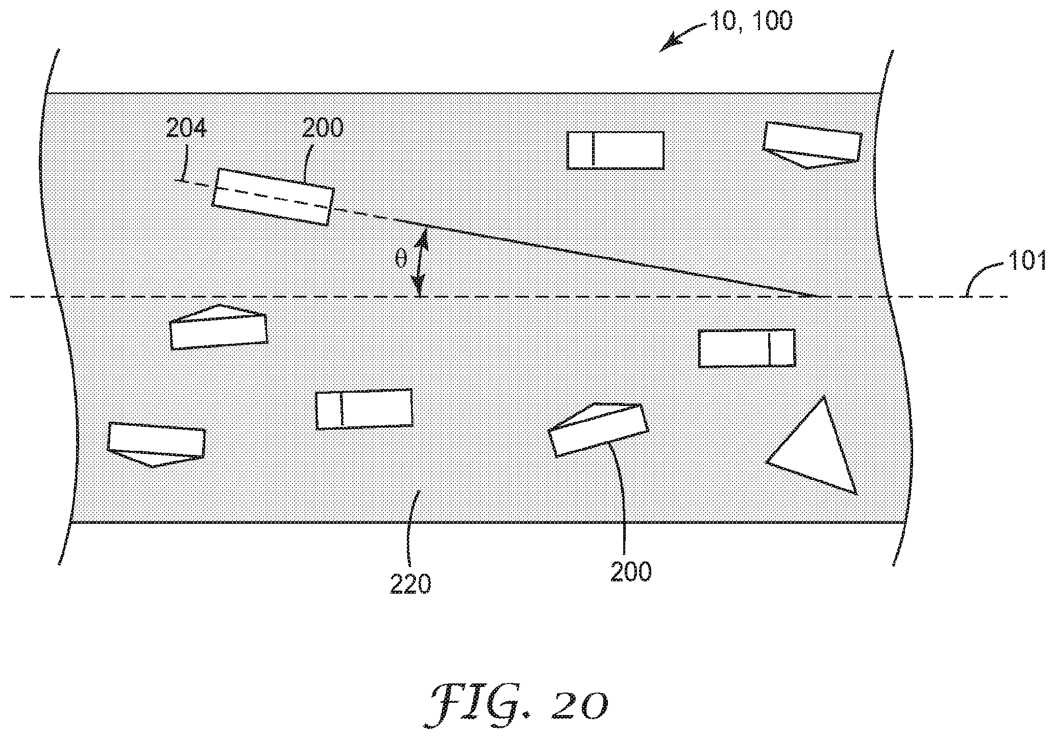 Patent US12377522 Figure 10 – Elongate abrasive article with orientationally aligned formed abrasive particles