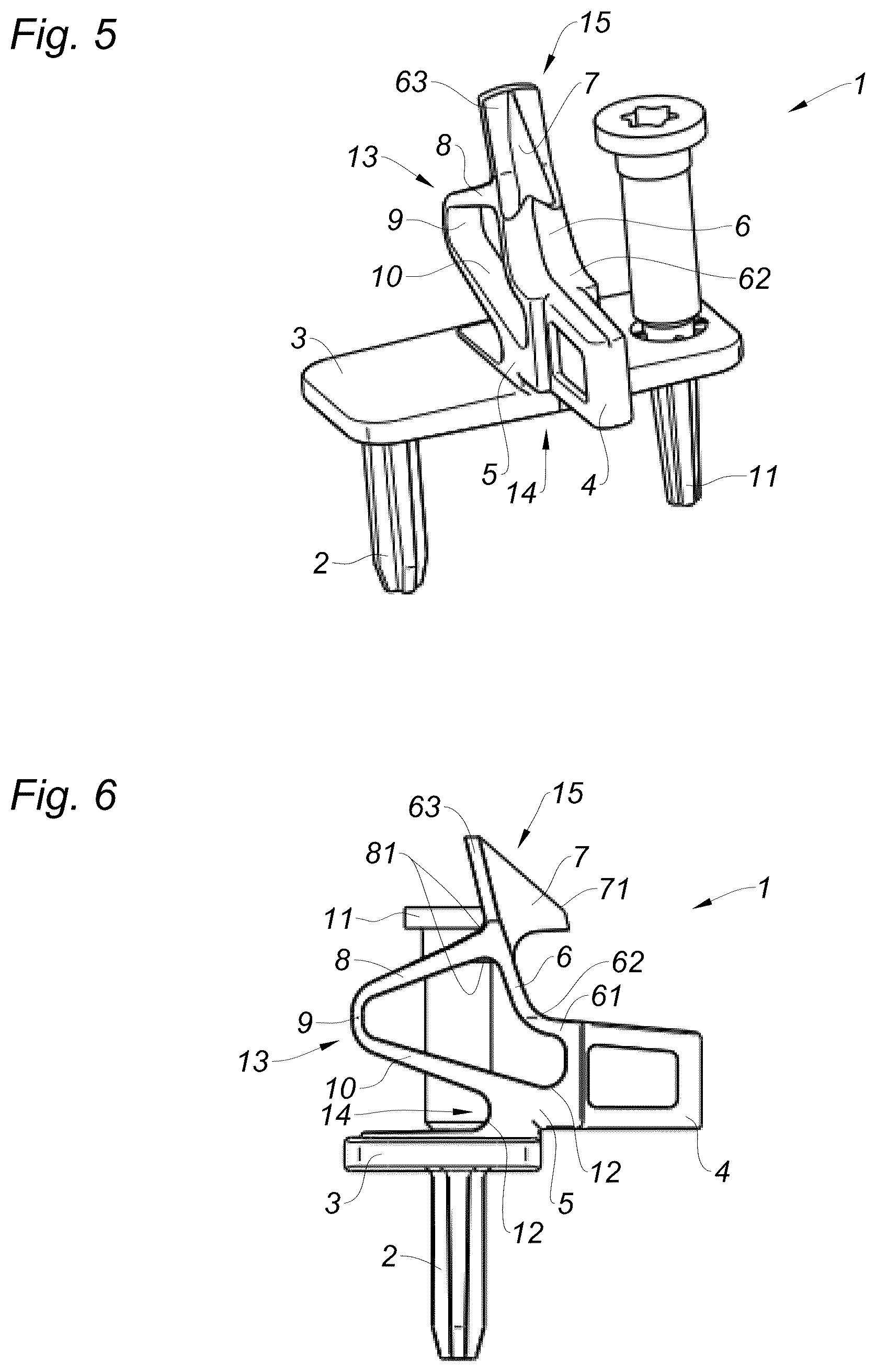 Patent US12377523 Figure 3 – Reinforced device for temporarily holding an opening element in an ajar position