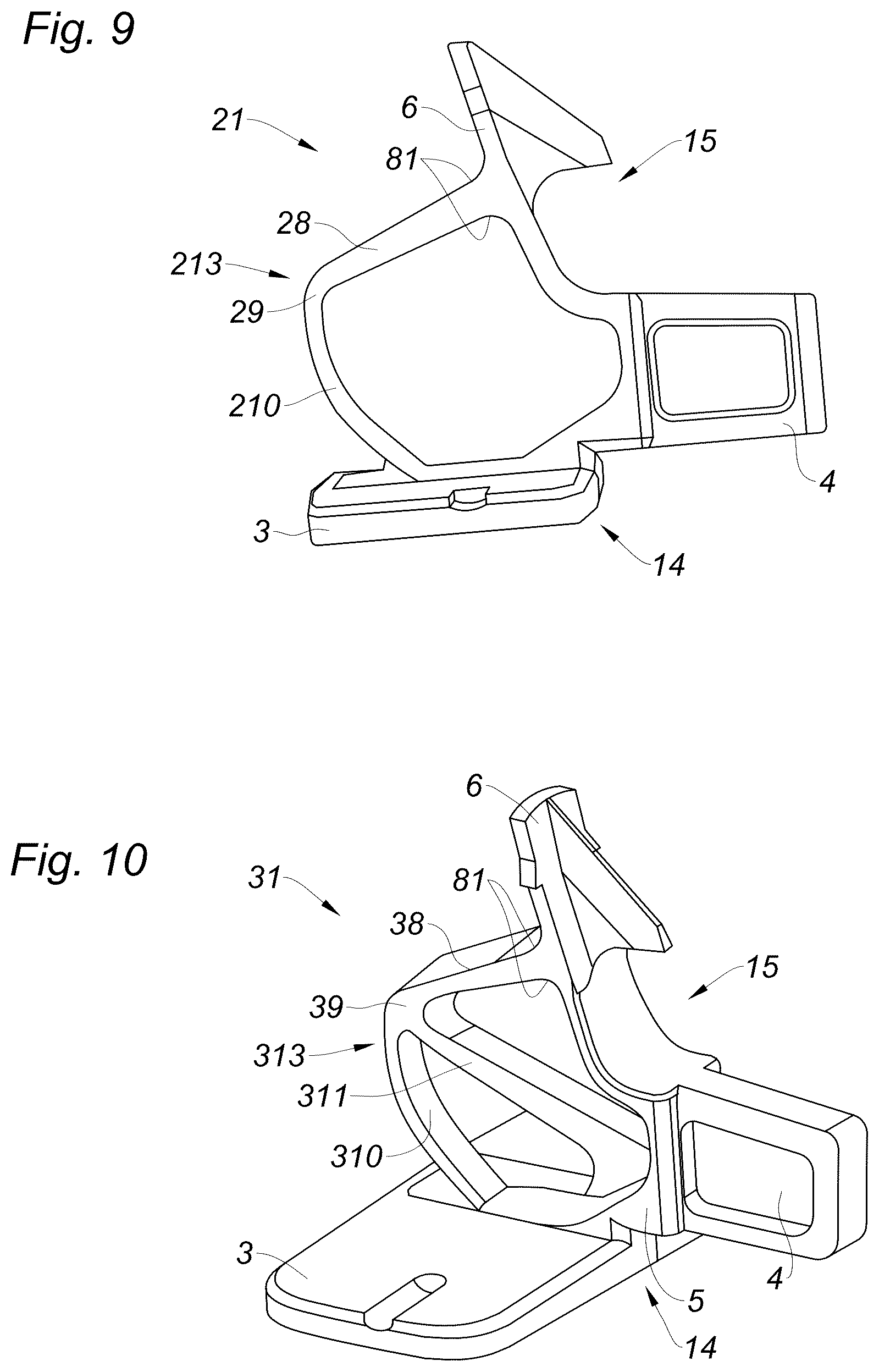 Patent US12377523 Figure 5 – Reinforced device for temporarily holding an opening element in an ajar position