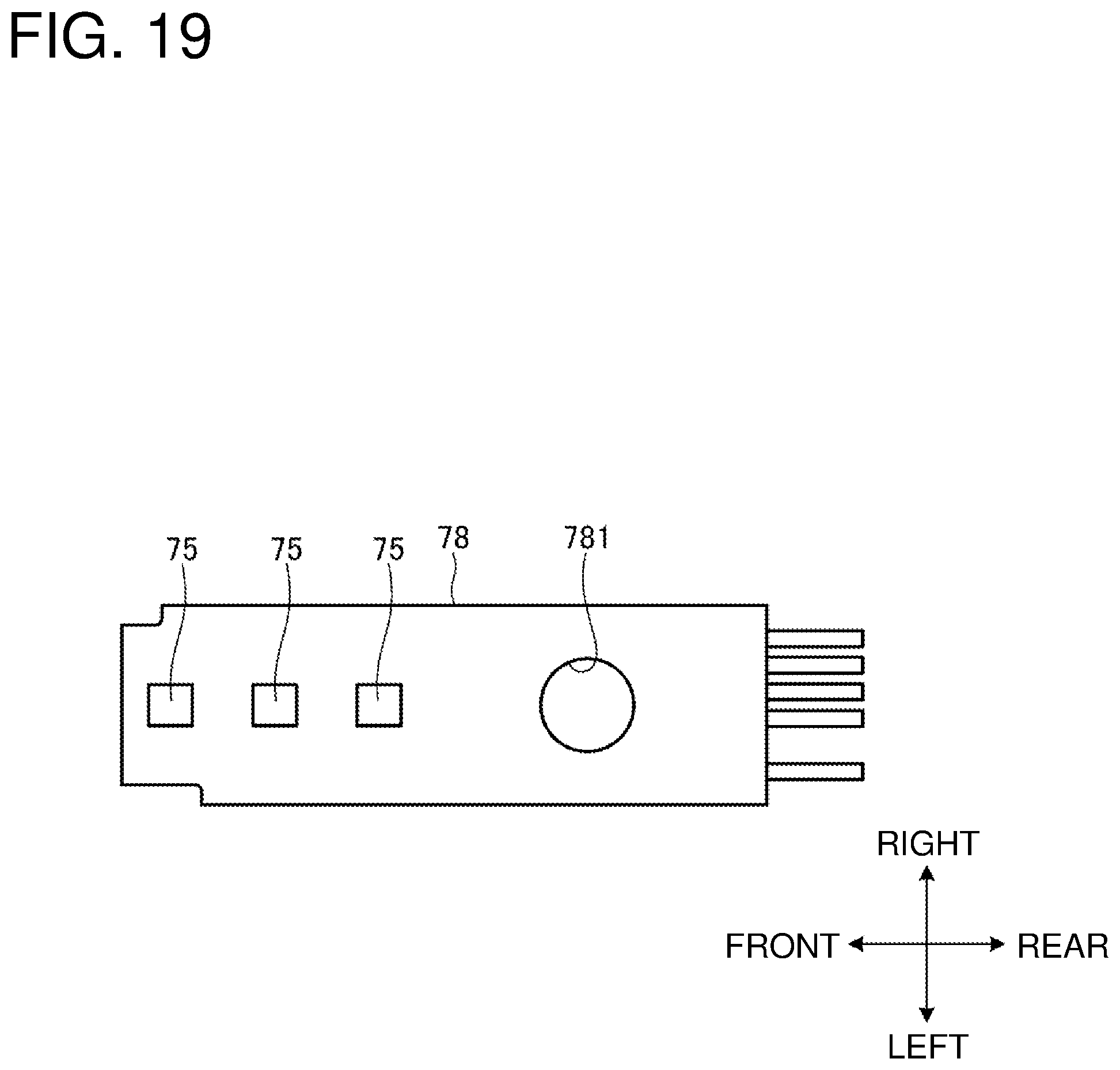 Patent US12377524 Figure 19 – Electric work machine with flat-shaped substrate for accommodating light emitter