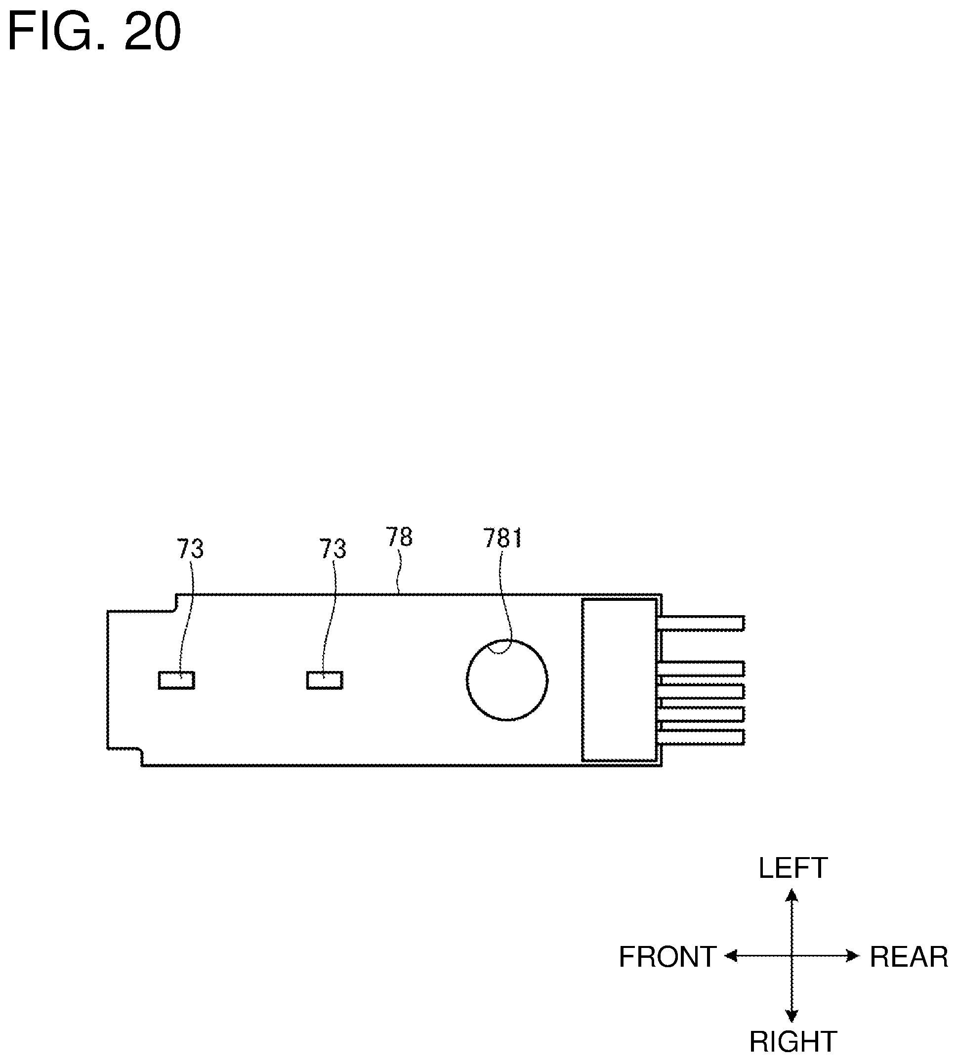Patent US12377524 Figure 20 – Electric work machine with flat-shaped substrate for accommodating light emitter