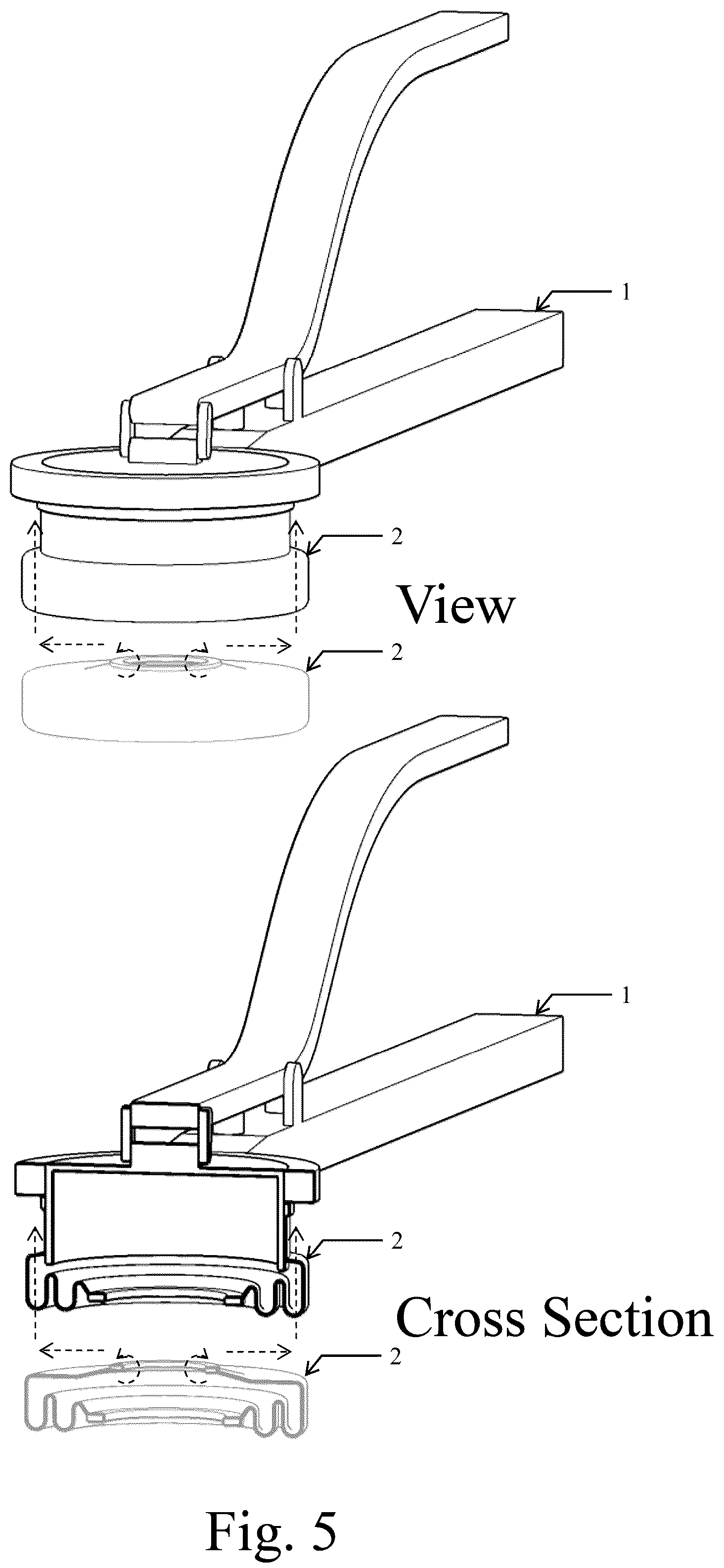 Patent US12377526 Figure 5 – Installation tool for a piston boot