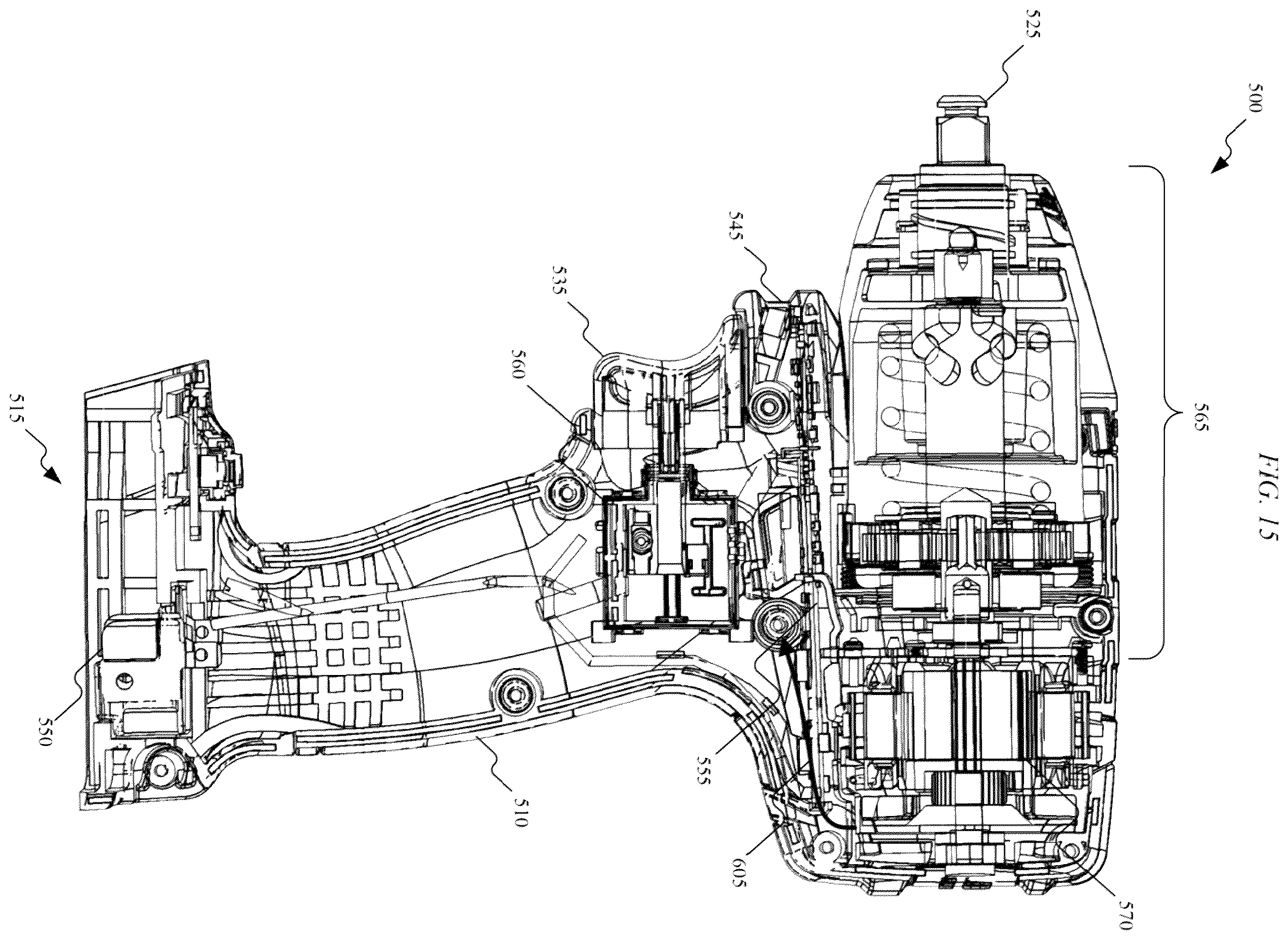 Patent US12377529 Figure 15 – High-power cordless, hand-held power tool including a brushless direct current motor