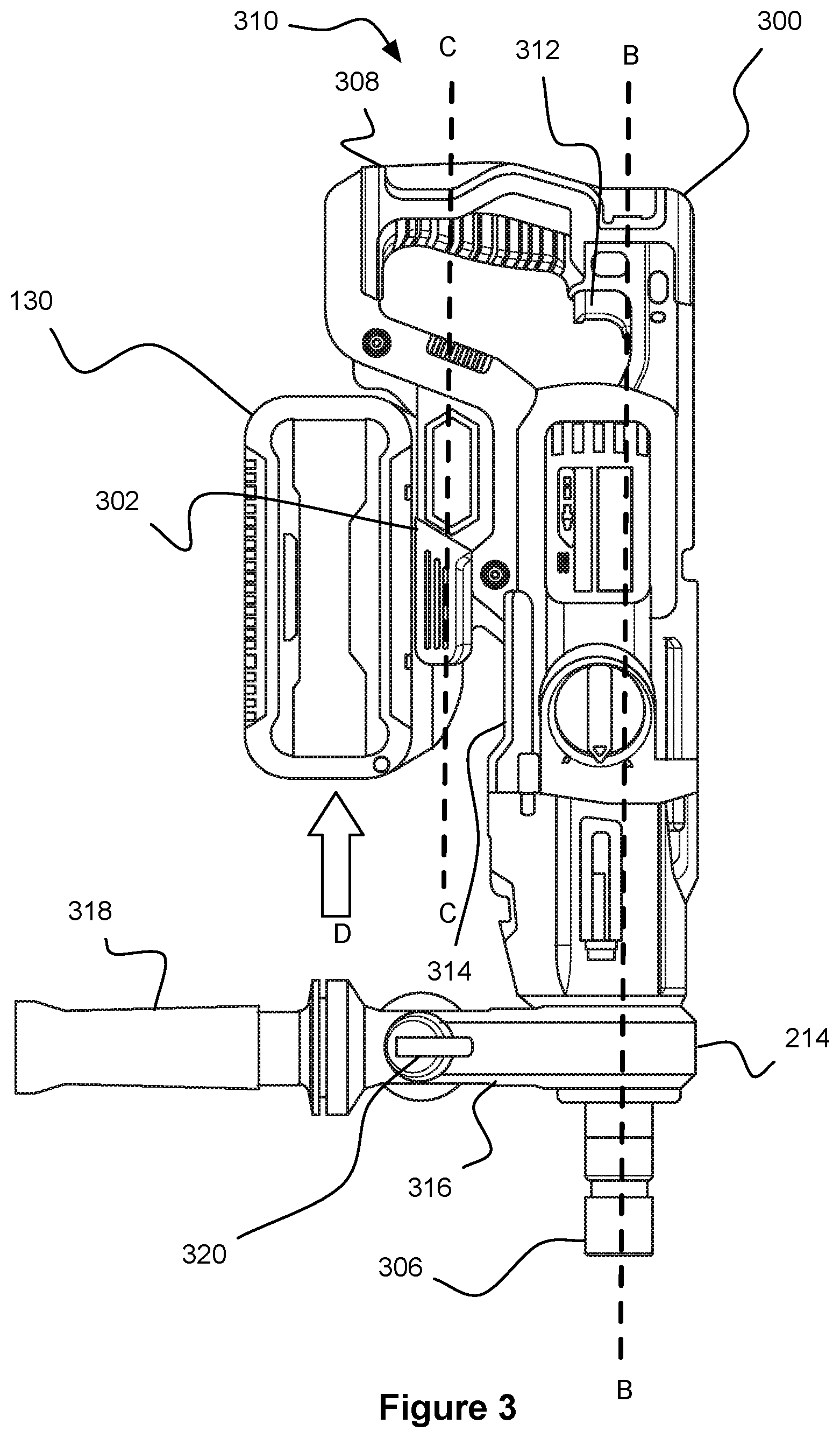 Patent US12377531 Figure 3 – Power tool stand