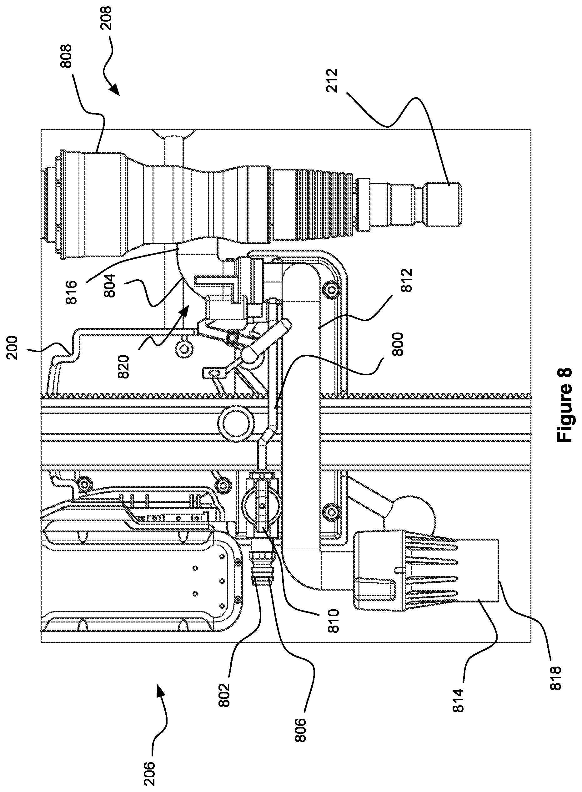 Patent US12377531 Figure 8 – Power tool stand