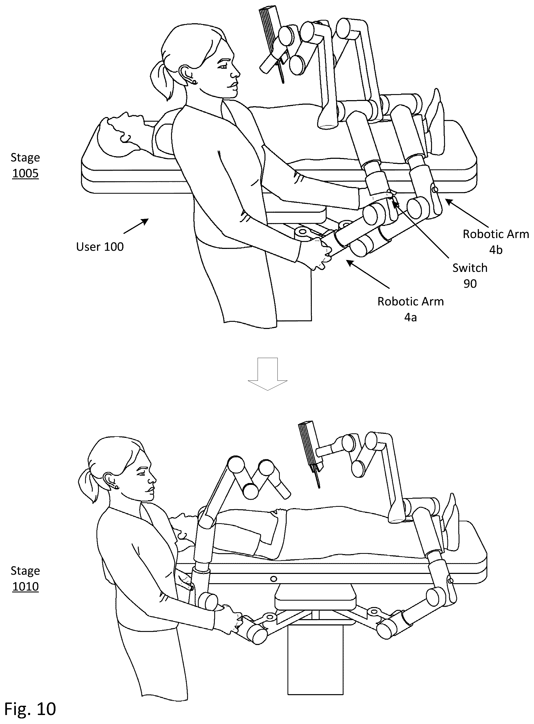 Patent US12377544 Figure 10 – Redundant robot power and communication architecture