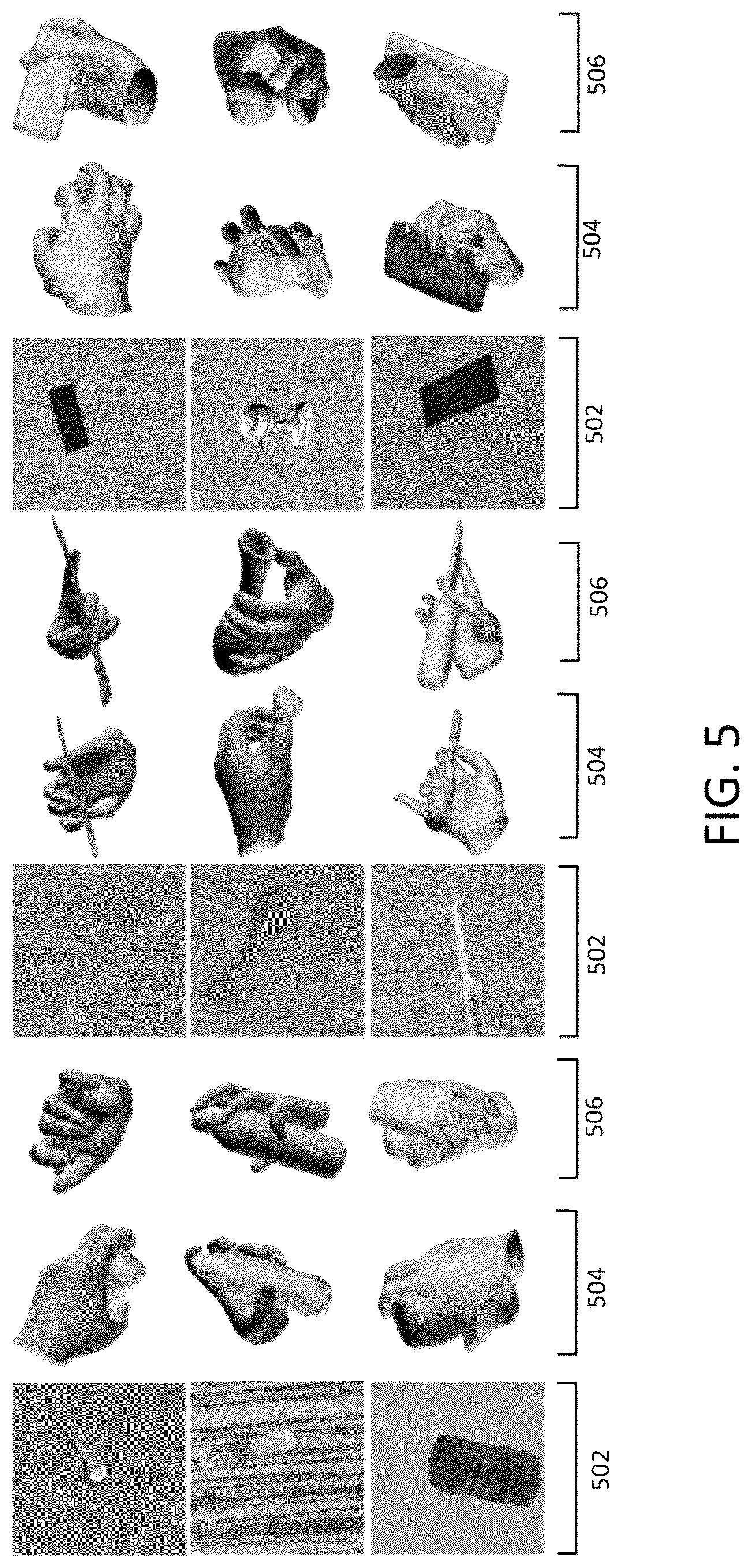 Patent US12377549 Figure 5 – System and method for determining a grasping hand model
