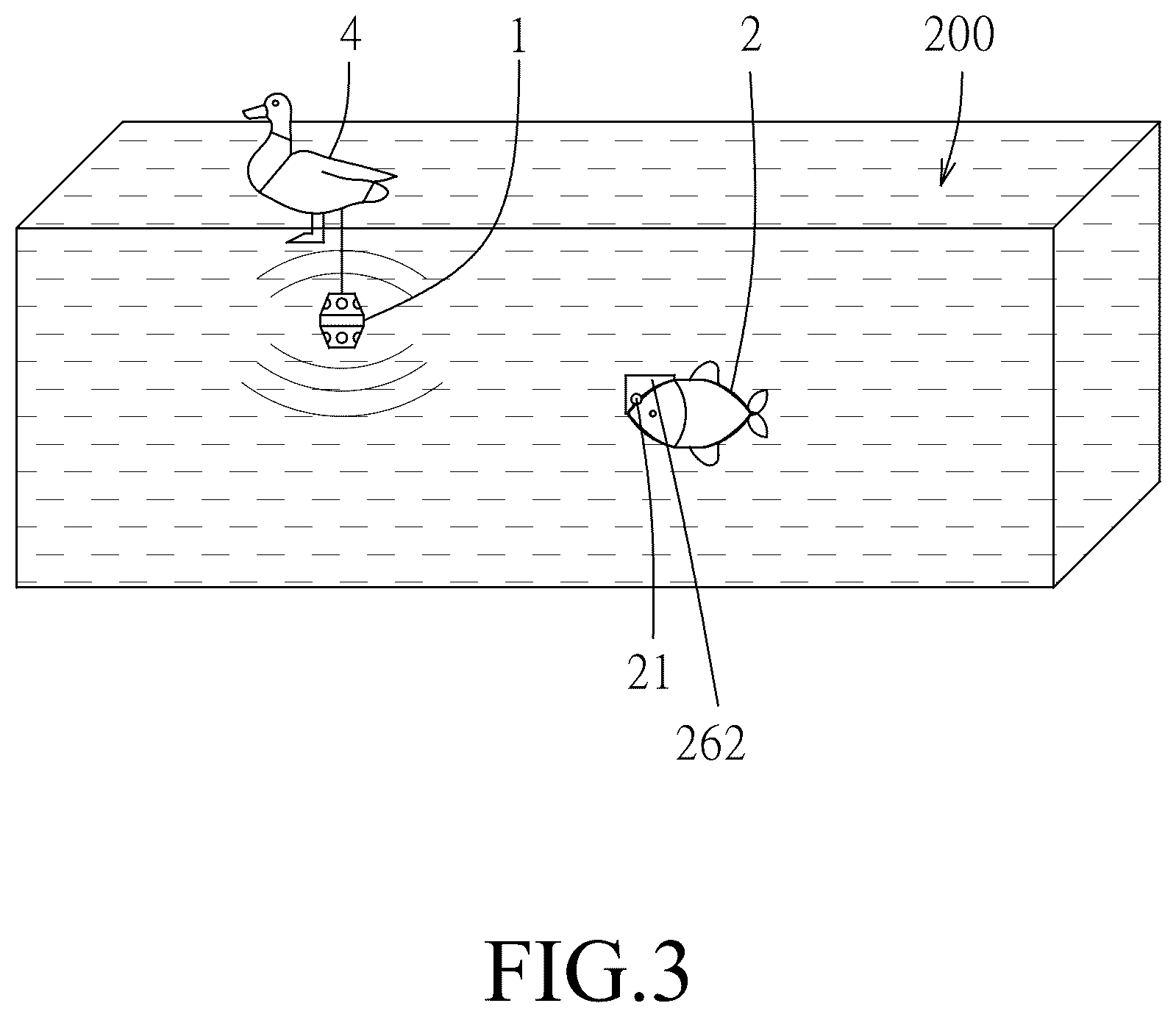 Patent US12377552 Figure 3 – Robot fish system