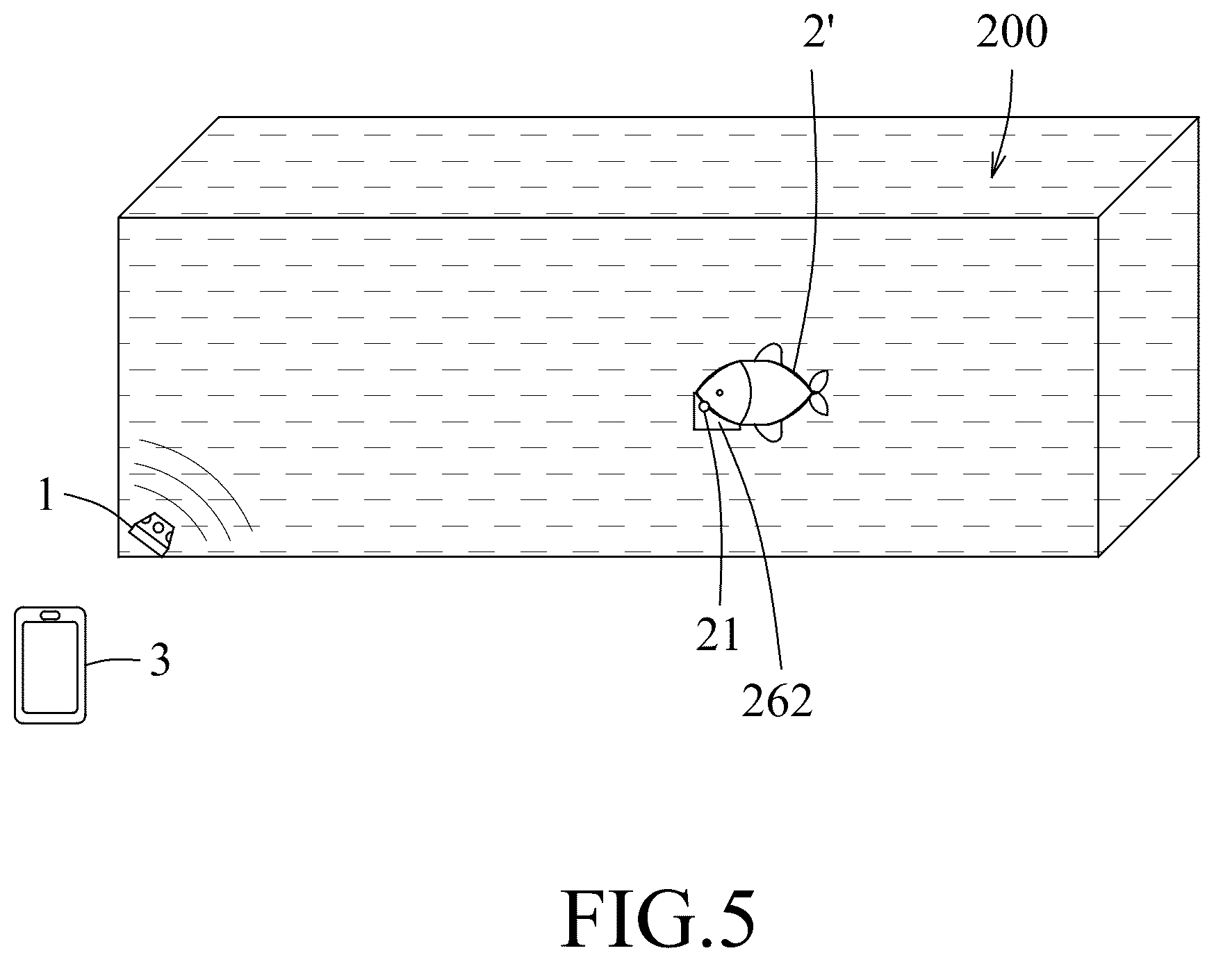 Patent US12377552 Figure 5 – Robot fish system