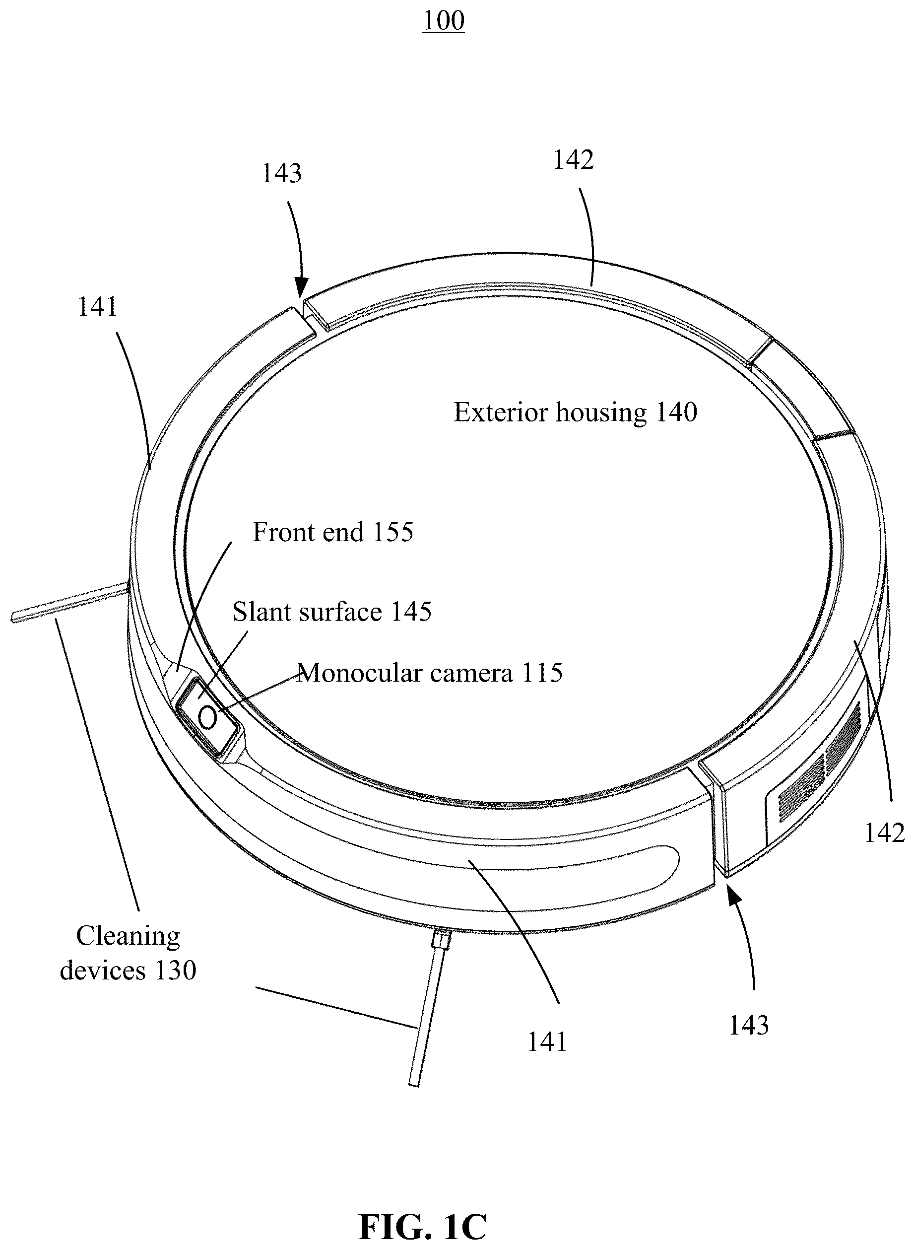 Patent US12377554 Figure 3 – Cleaning robot