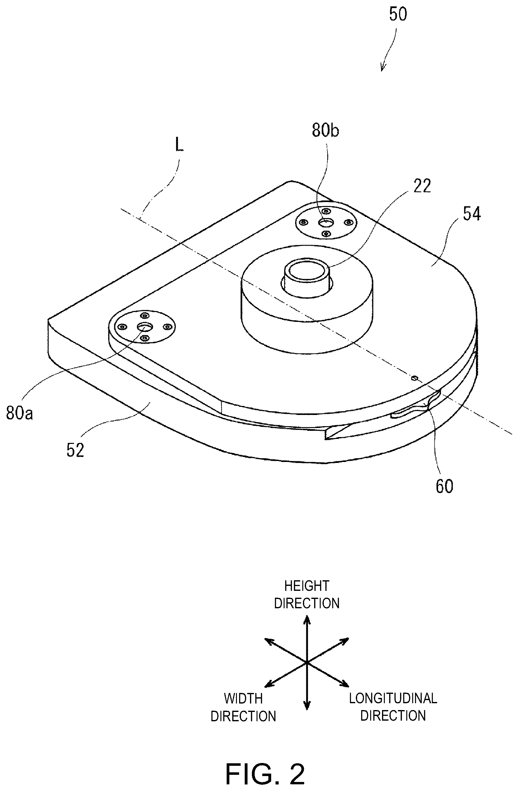 Patent US12377555 Figure 2 – Inclination adjusting device and robot provided with the same
