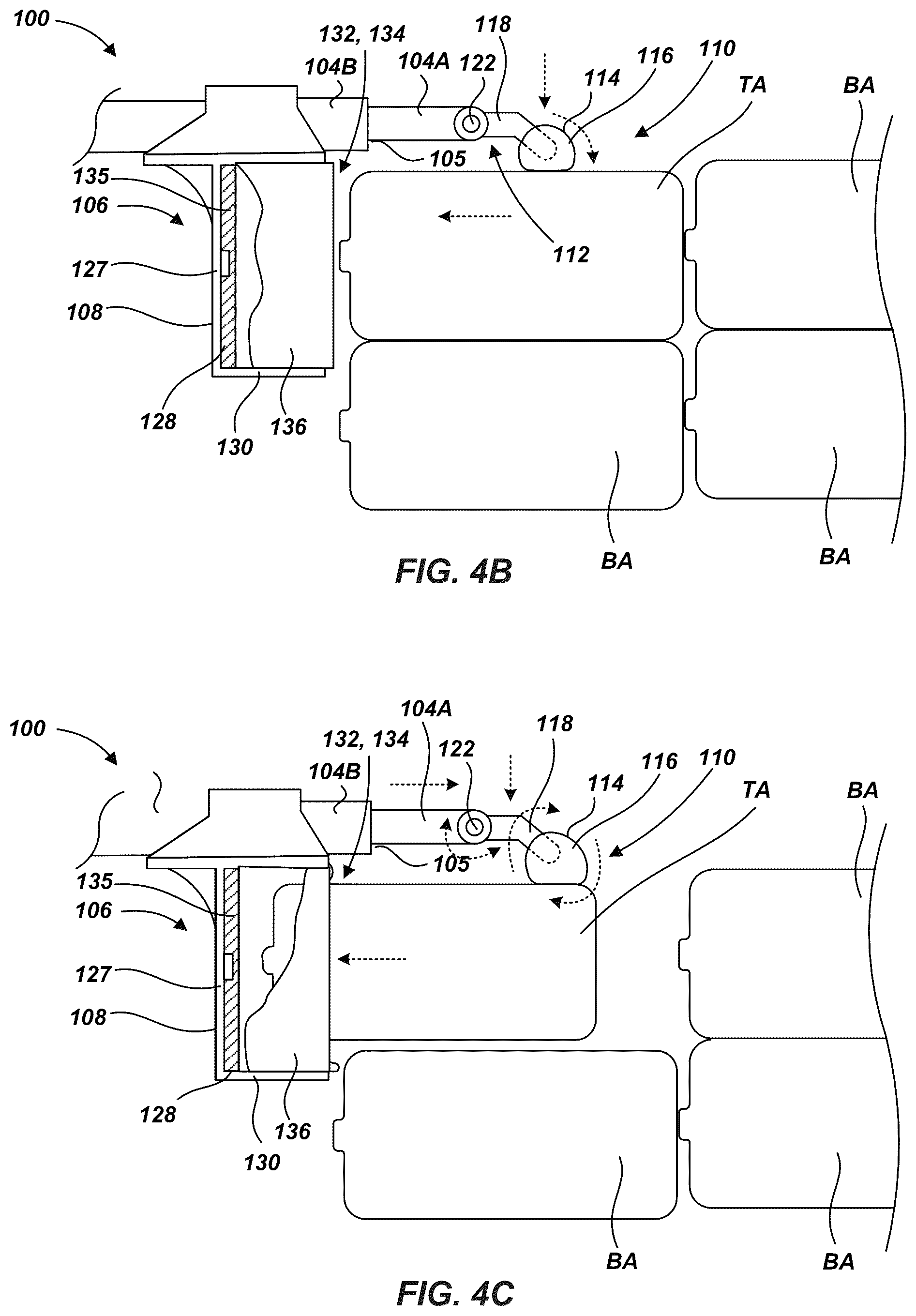 Patent US12377557 Figure 5 – Robotic article handling end effector with capture device having a compliant material