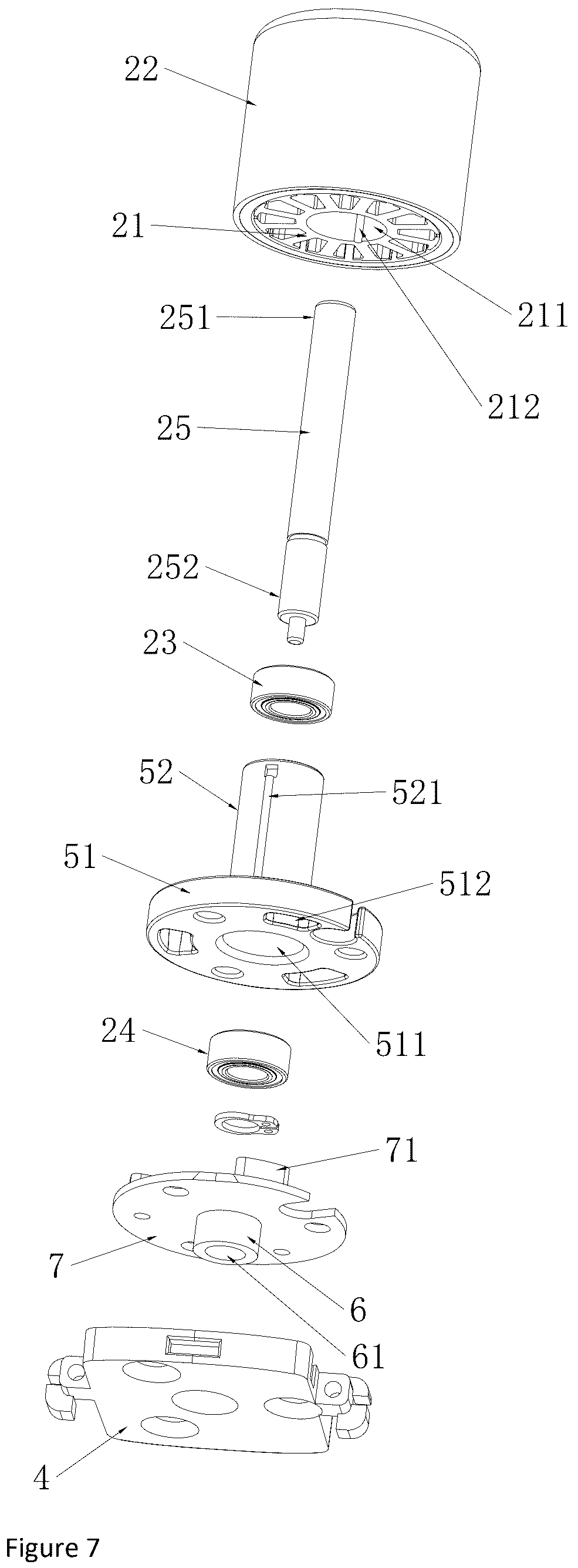 Patent US12377560 Figure 7 – Electric hair clipper
