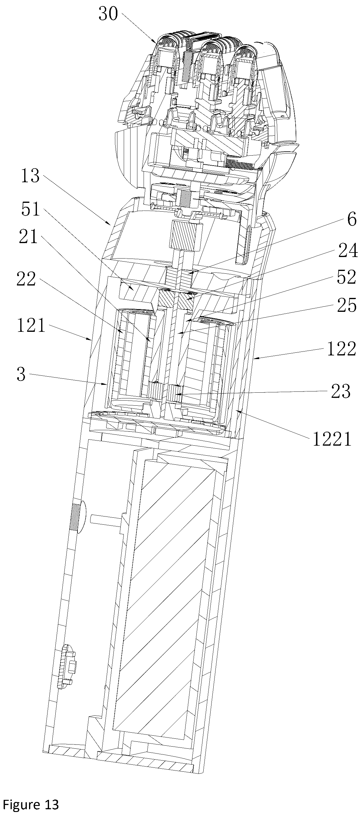 Patent US12377560 Figure 13 – Electric hair clipper