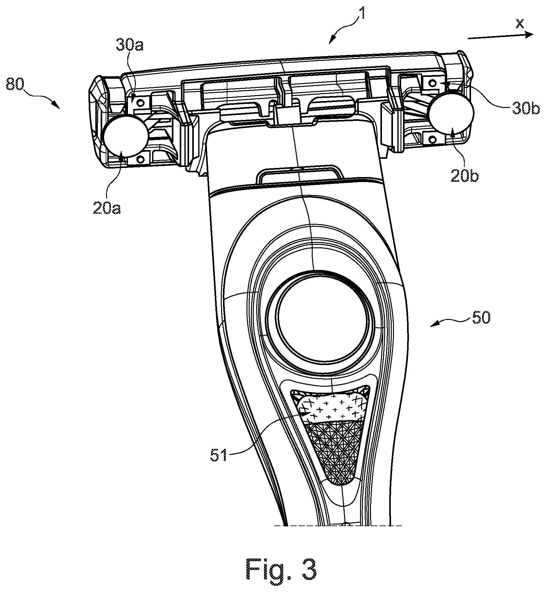 Patent US12377561 Figure 3 – Razor heads