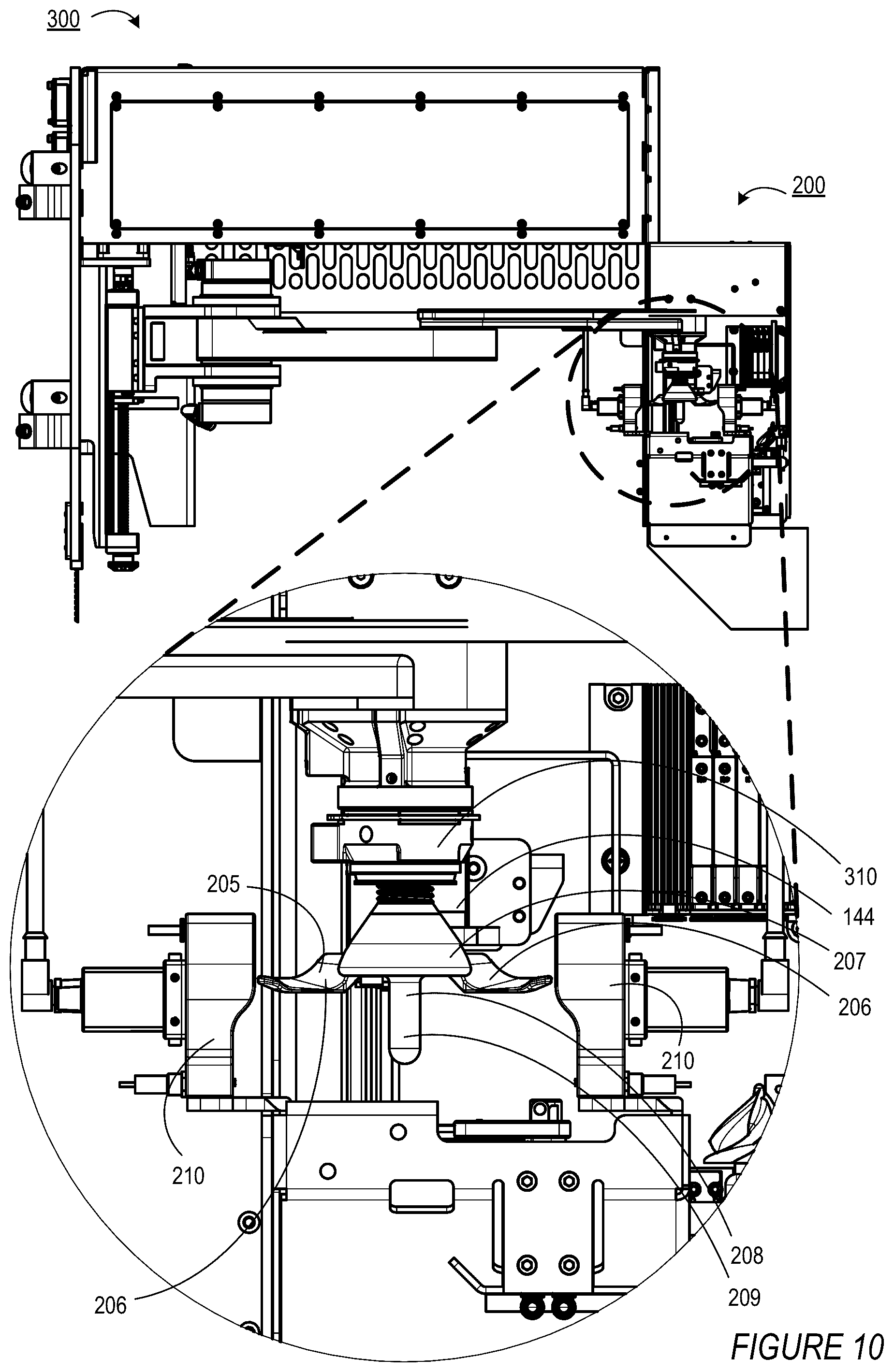 Patent US12377567 Figure 10 – Mushroom trimming and sorting system